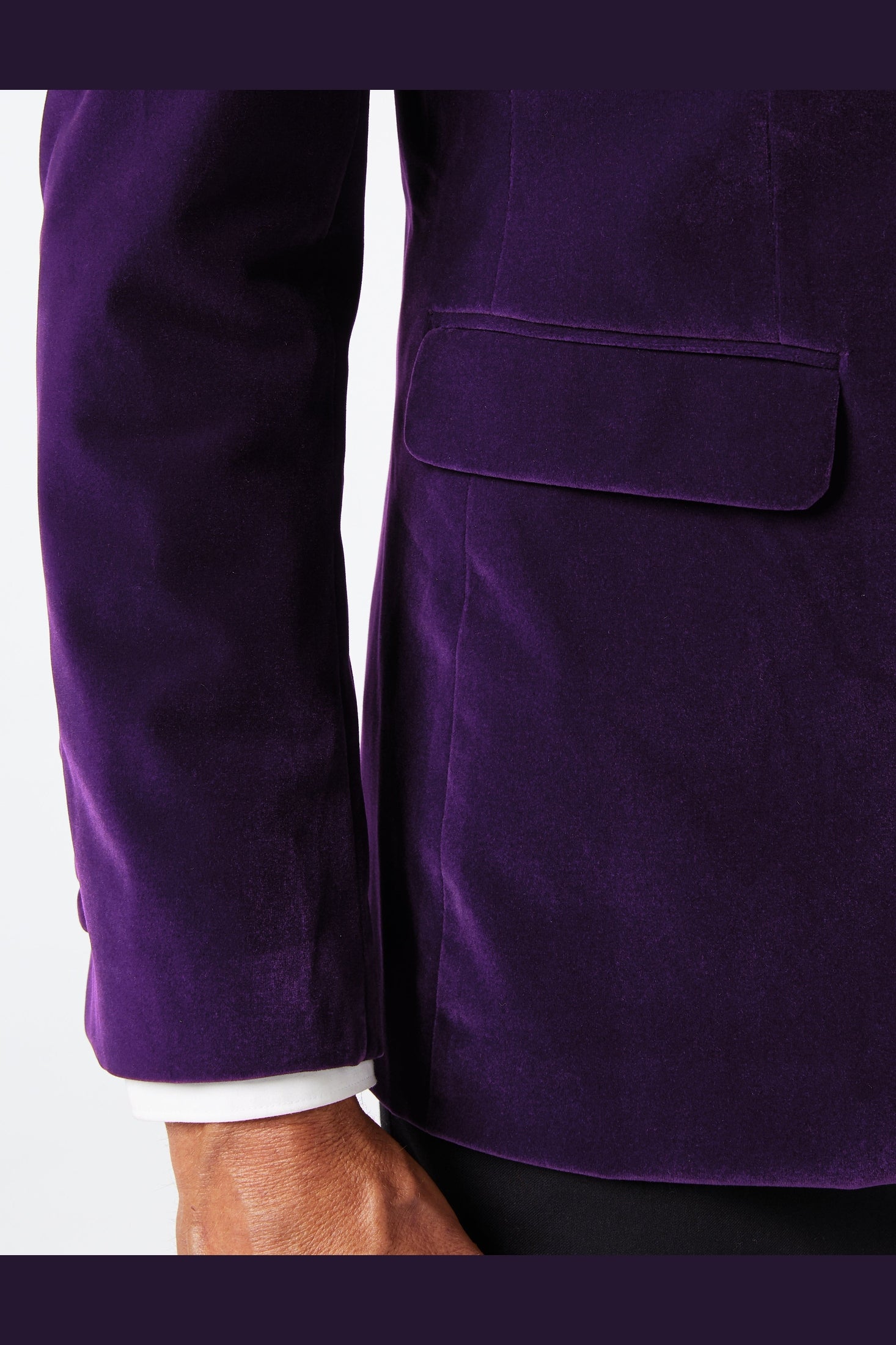 GARY- PURPLE VELVET BLAZER