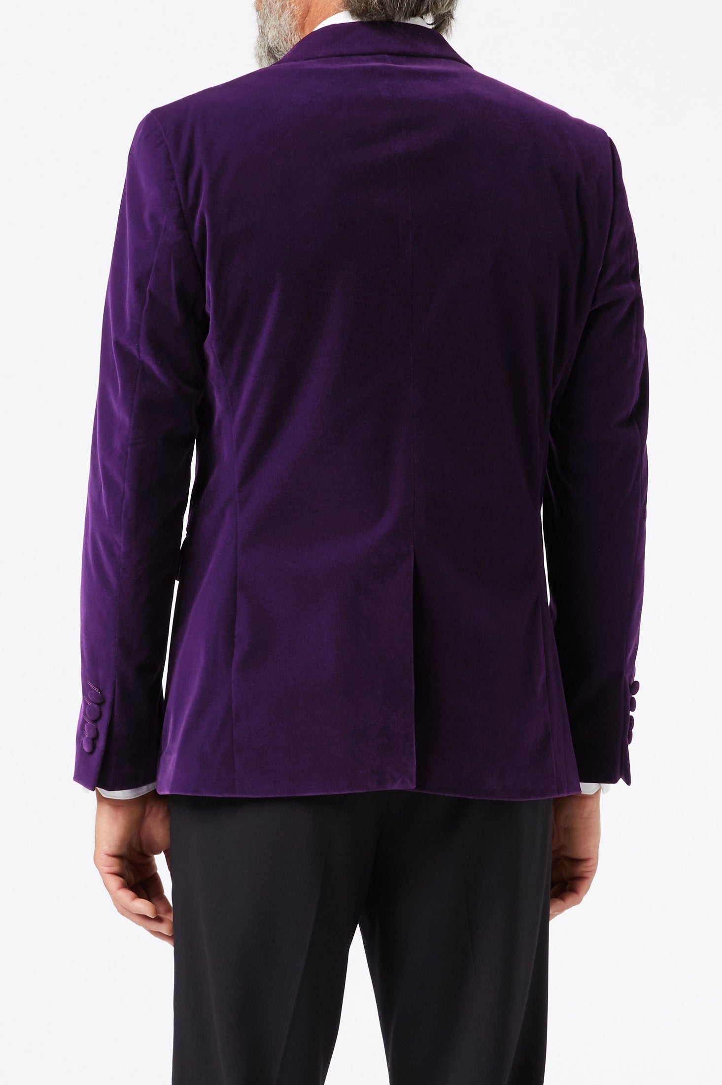 GARY- PURPLE VELVET BLAZER
