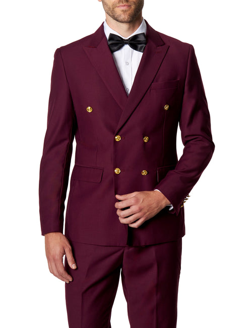 KANANSFARBENE, ZWEIREIHIGE JACKE MIT GOLDKNOPF