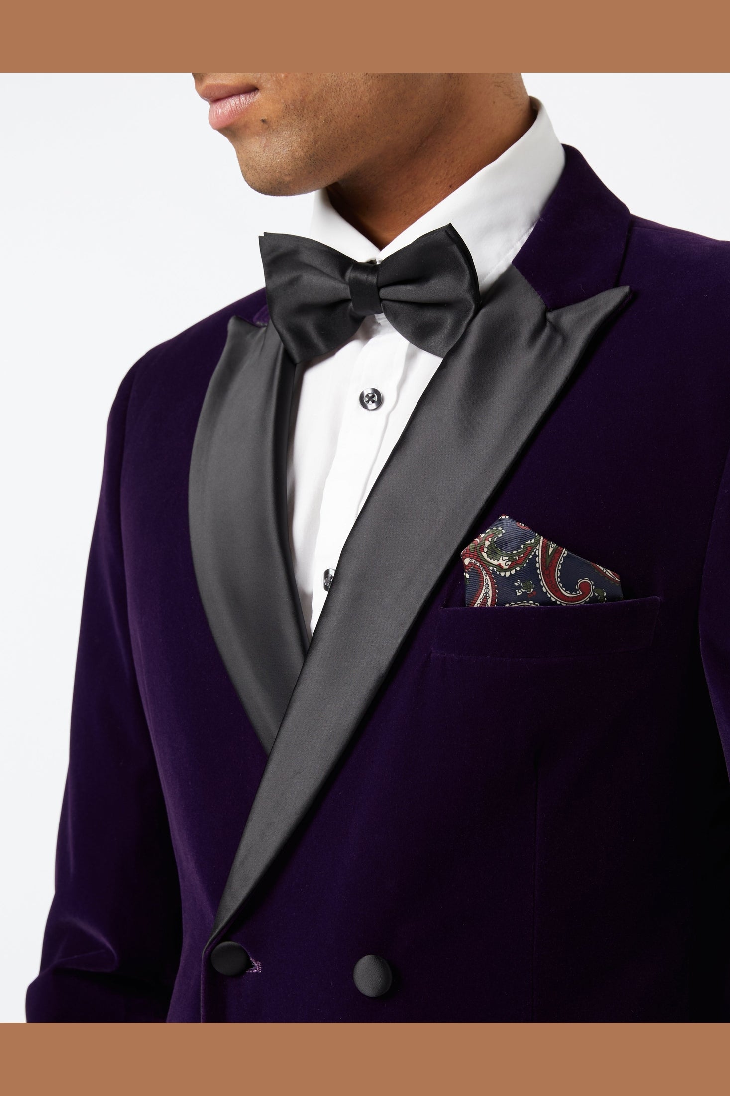SMITH - Purple Soft Velvet Dinner Jacket