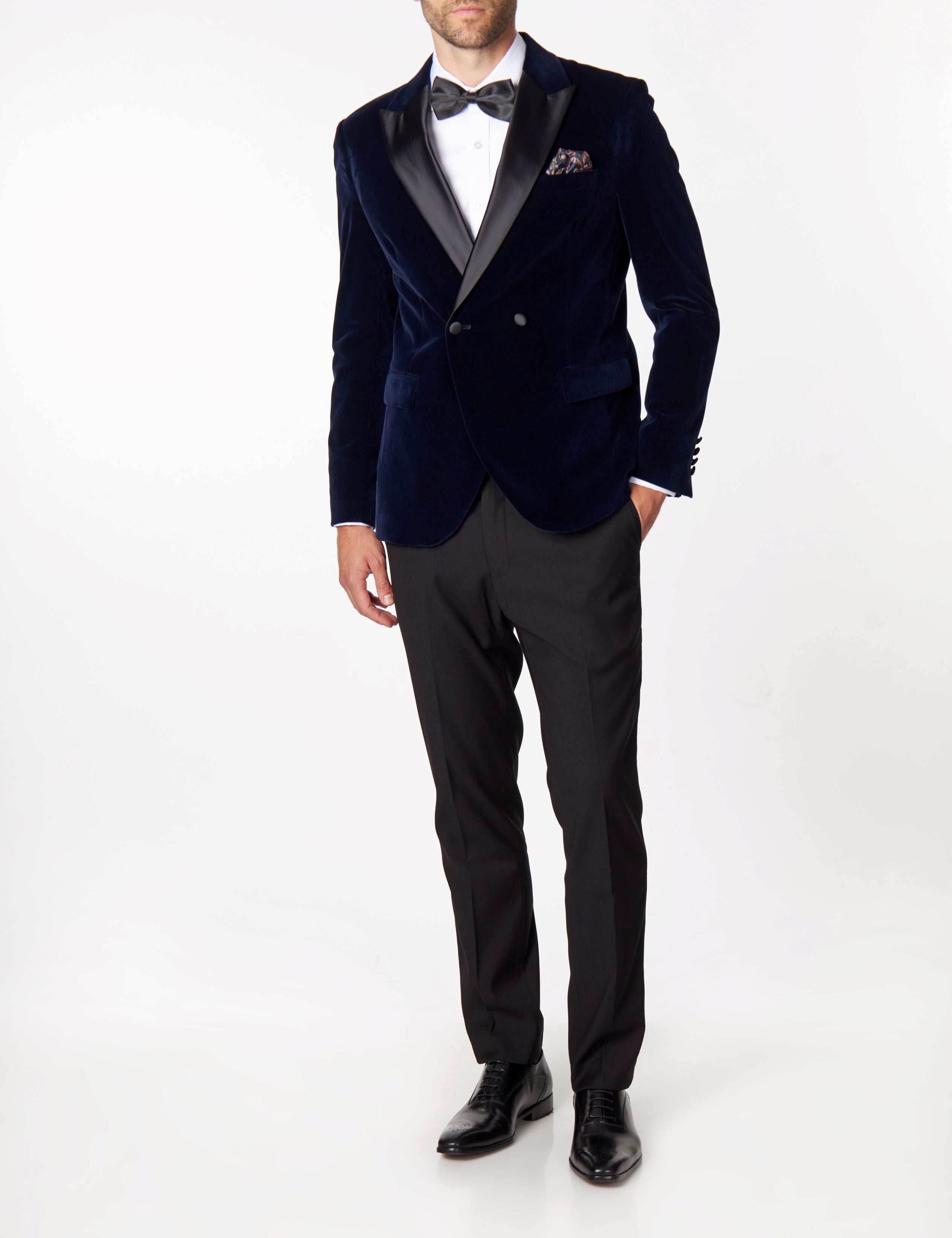 WILLS - NAVY VELVET DINNER JACKET