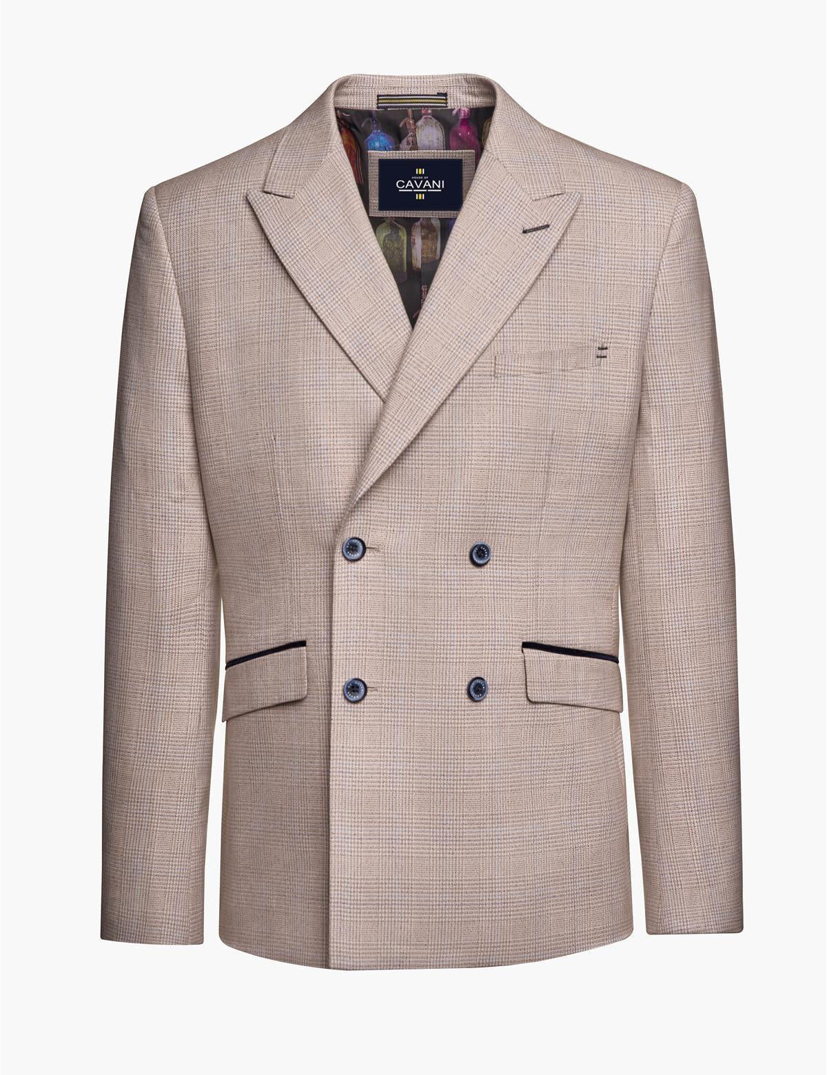 CARIDI – BEIGE DOUBLE BREASTED BLAZER BY CAVANI