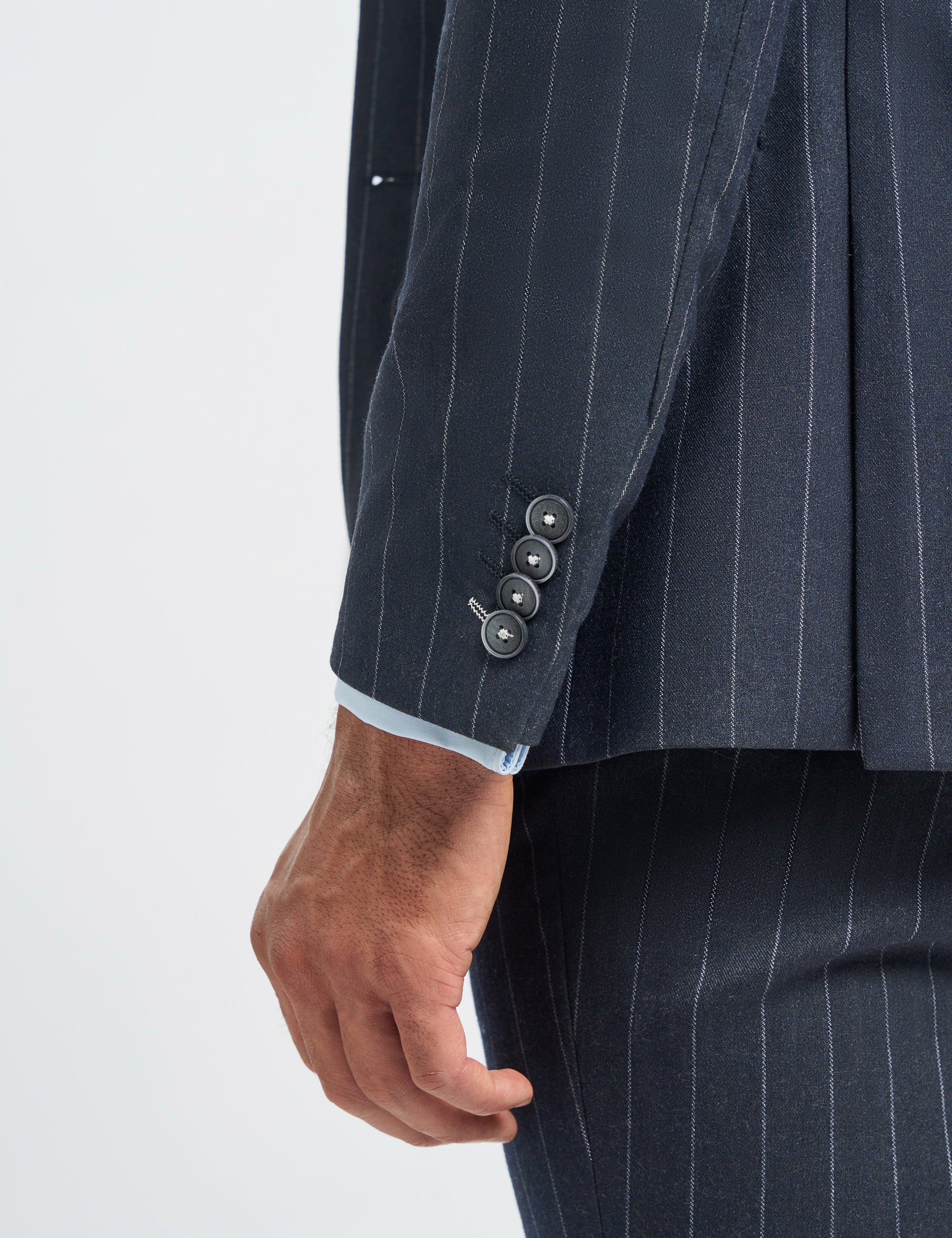INVINCIBLE – CAVANI NAVY PINSTRIPE JACKET