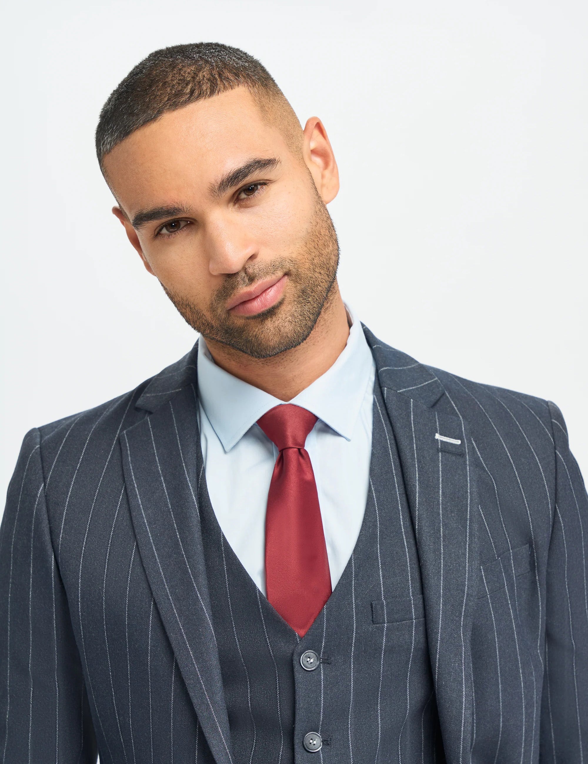 INVINCIBLE – CAVANI NAVY PINSTRIPE JACKET