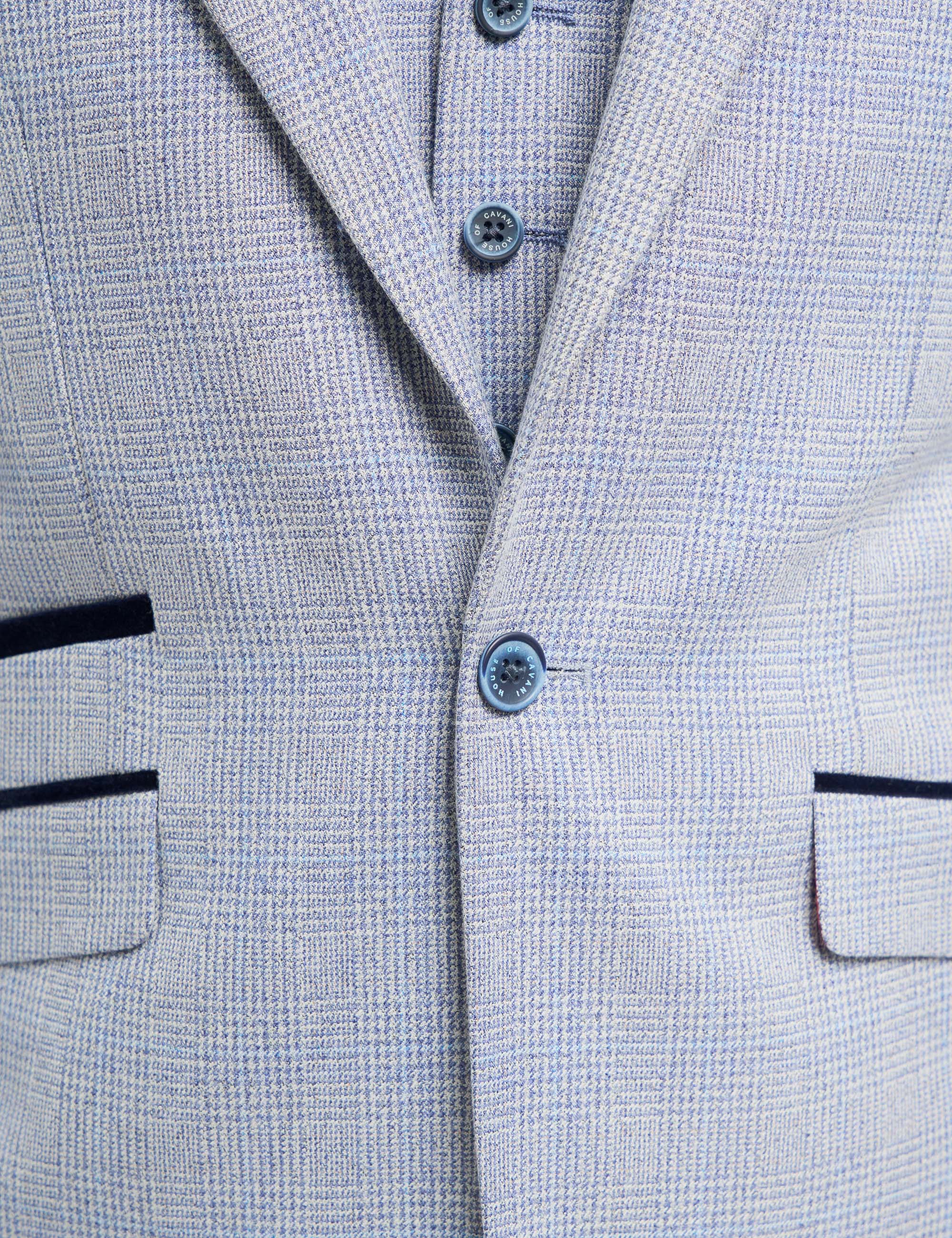 CARIDI - SLIM FIT SKY BLUE BLAZER