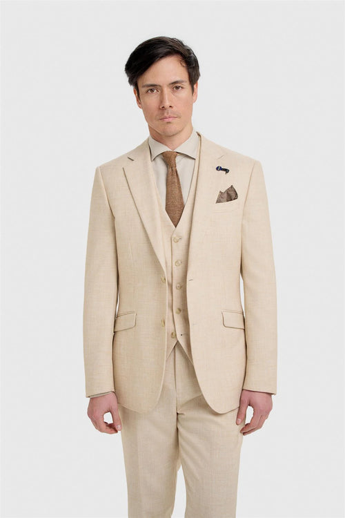 Cavani Malibu Men’s Beige Blazer Jacket