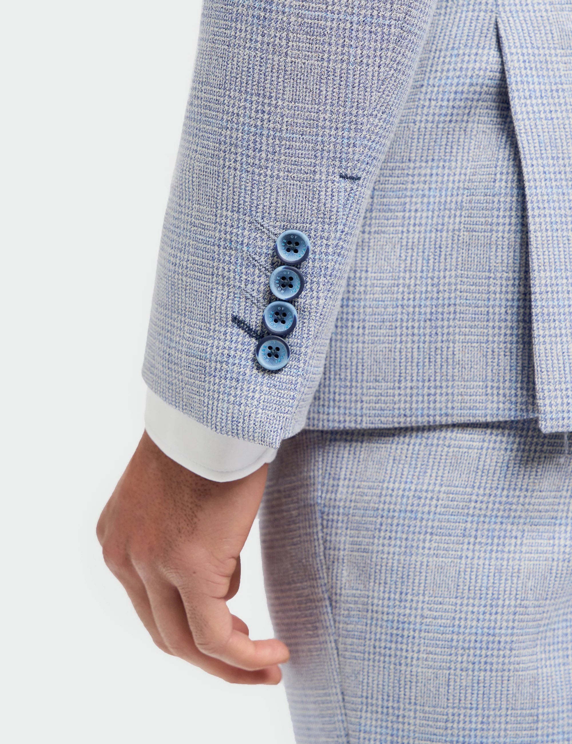 CARIDI - SLIM FIT SKY BLUE BLAZER