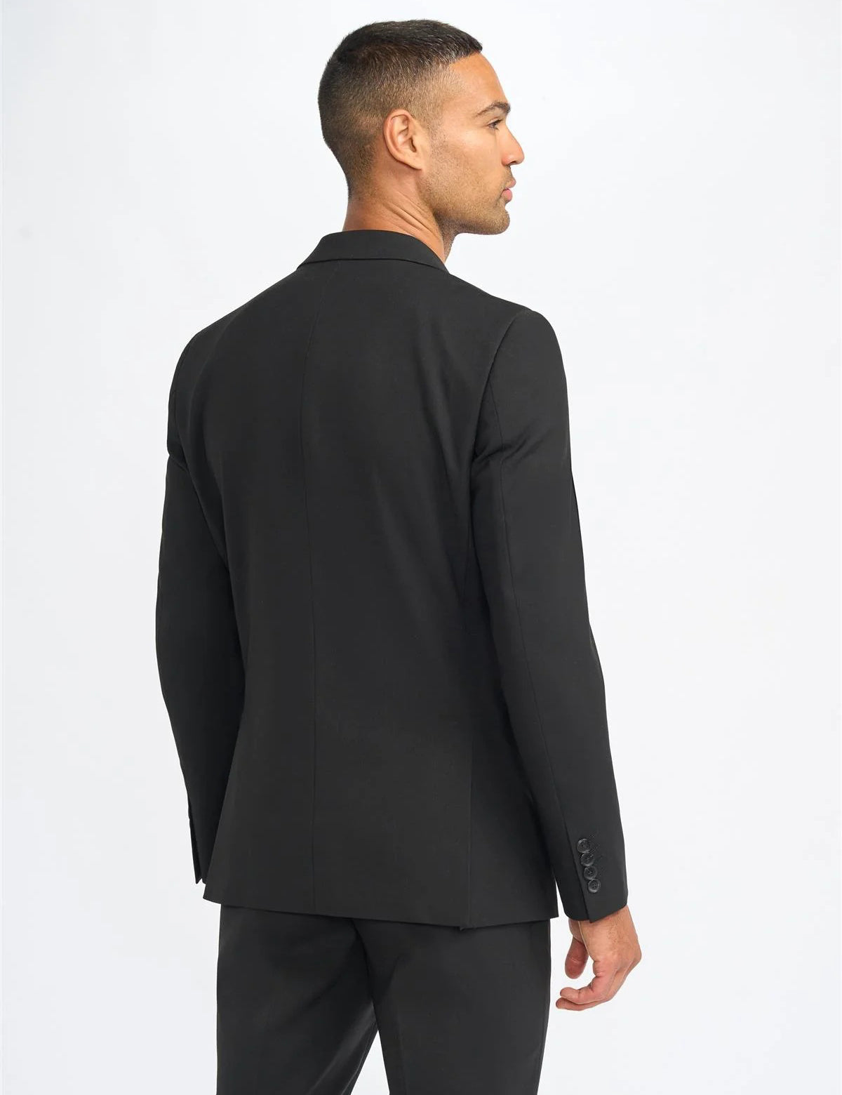 MALIBU – PLAIN BLACK TAILORED FIT BLAZER