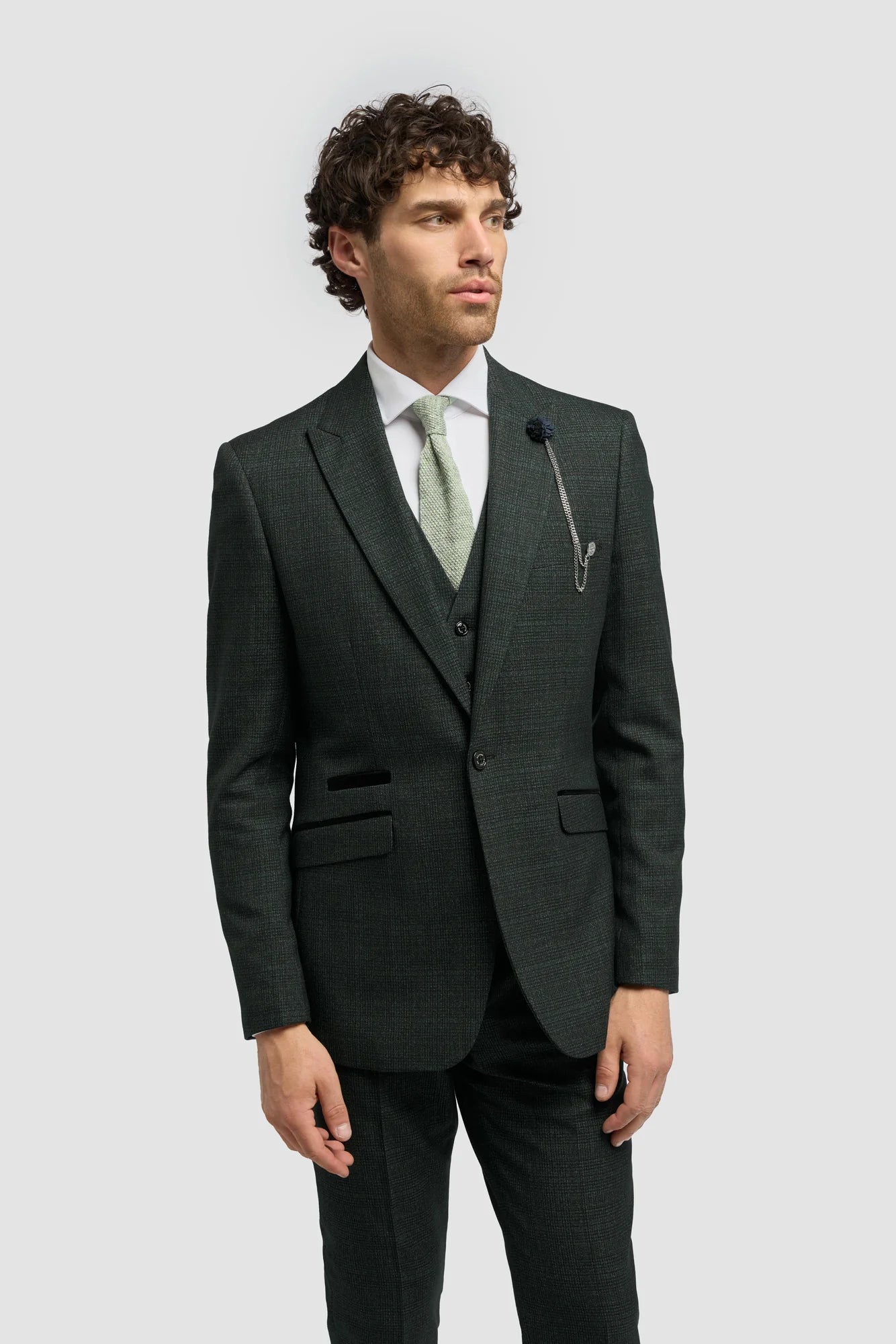 CARIDI - OLIVE SLIM FIT BLAZER