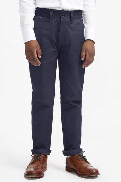 Cavani – Boys Cotton Chinos Trousers in Navy Blue