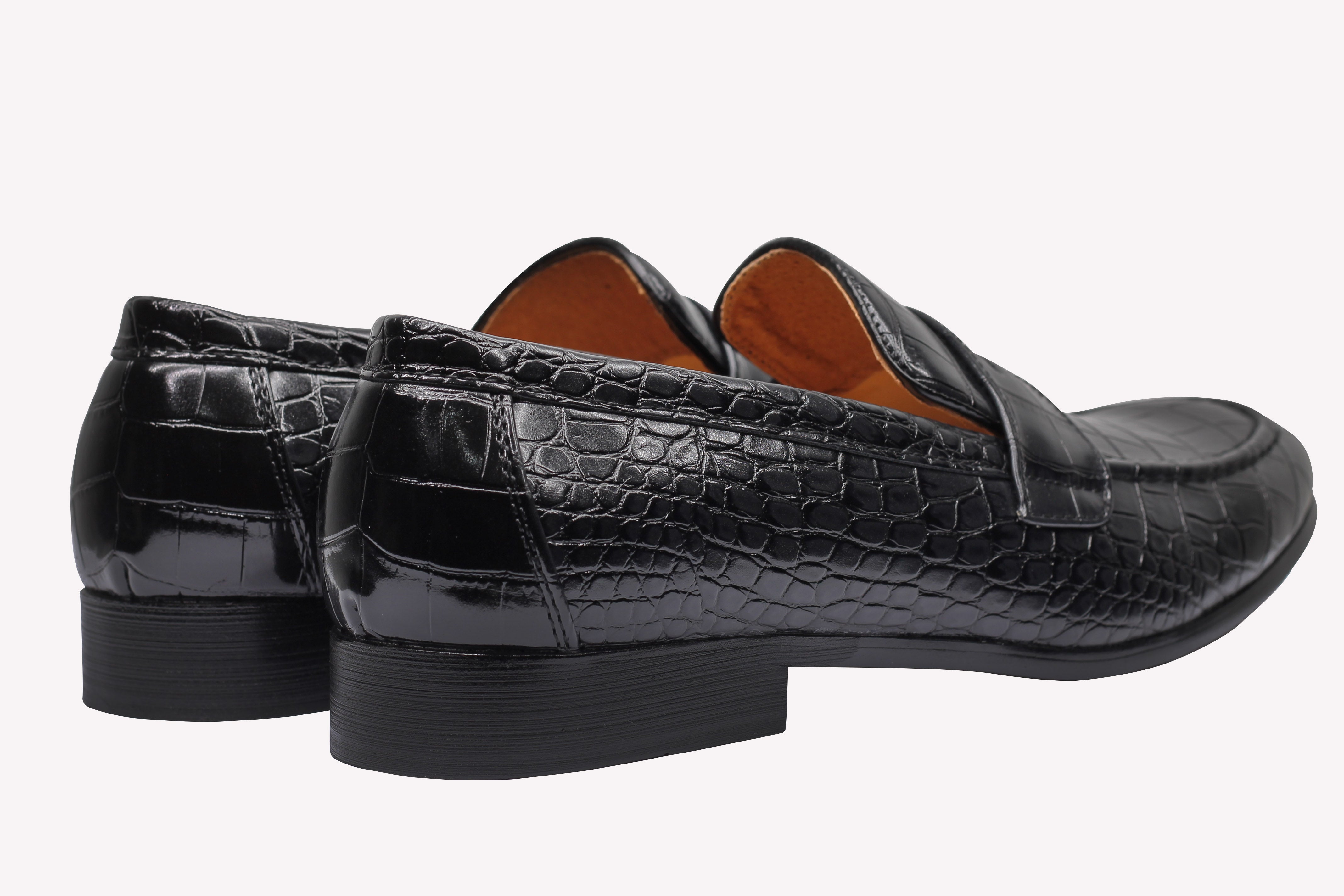 PRINTED PENNY LOAFERS