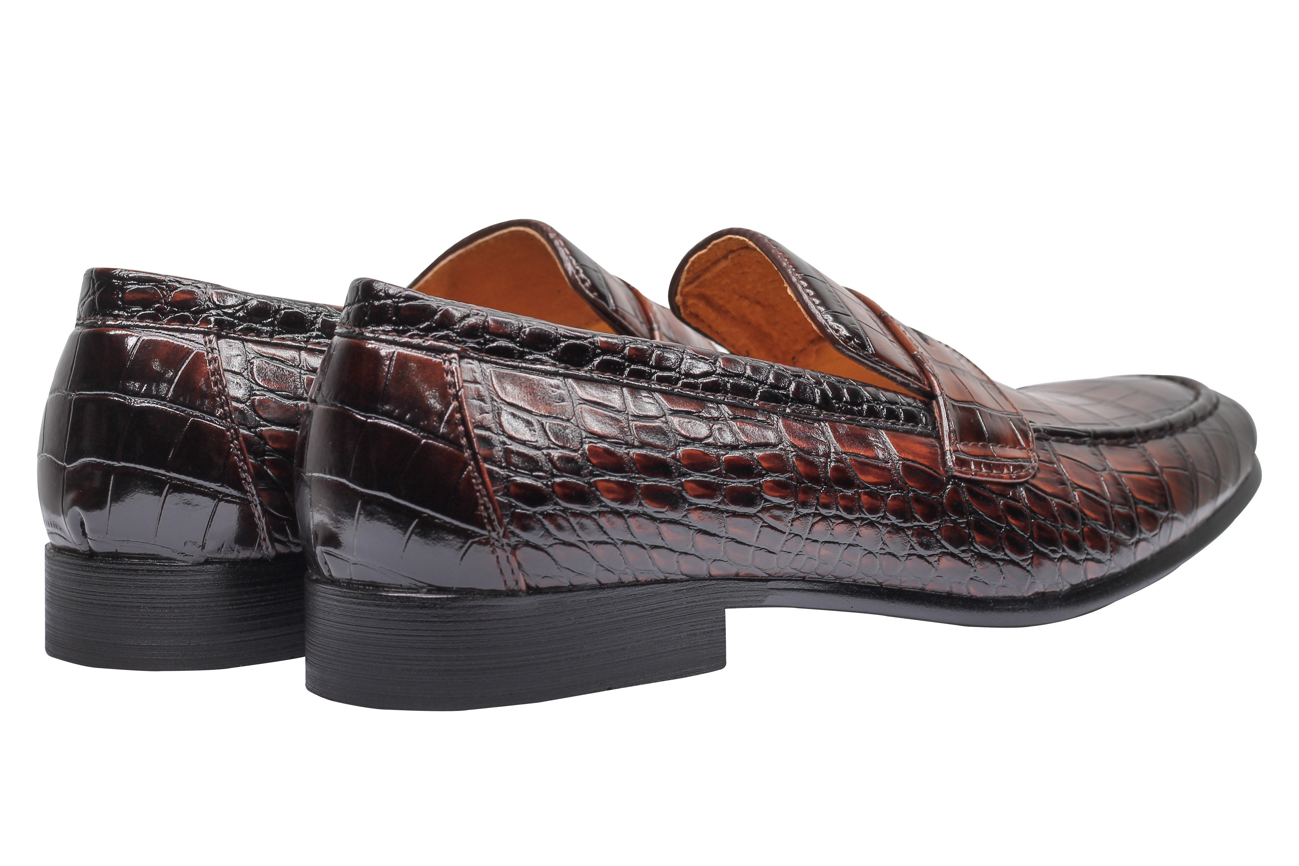 PRINTED PENNY LOAFERS