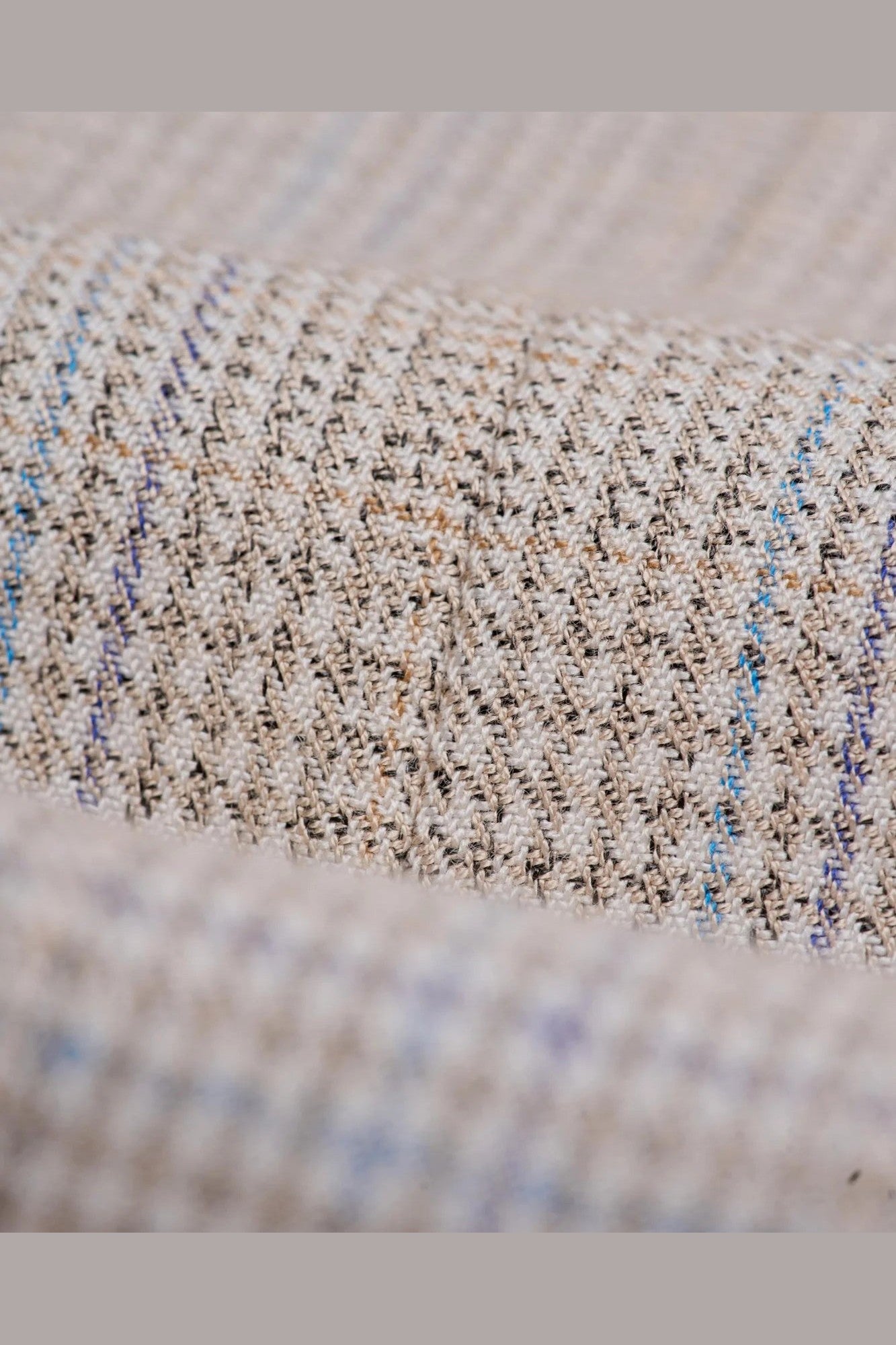 CARIDI - SLIM FIT BEIGE BLAZER SHORT