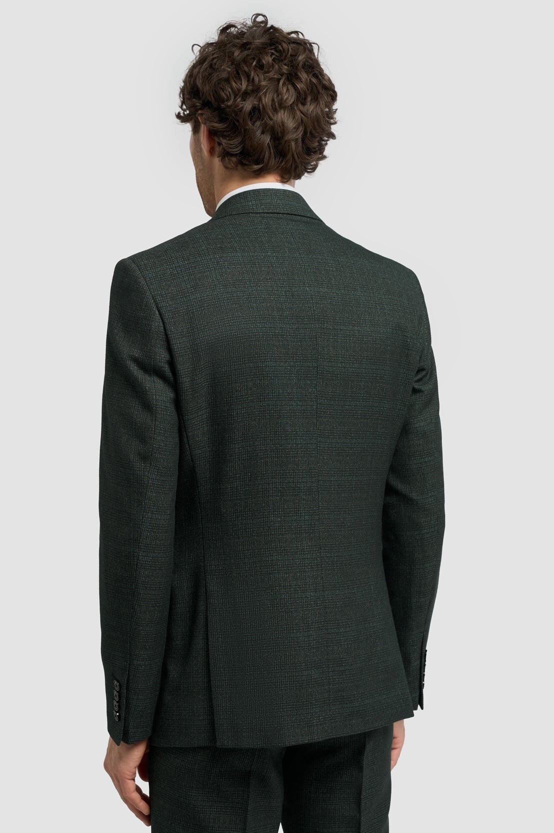 CARIDI - SLIM FIT OLIVE BLAZER SHORT