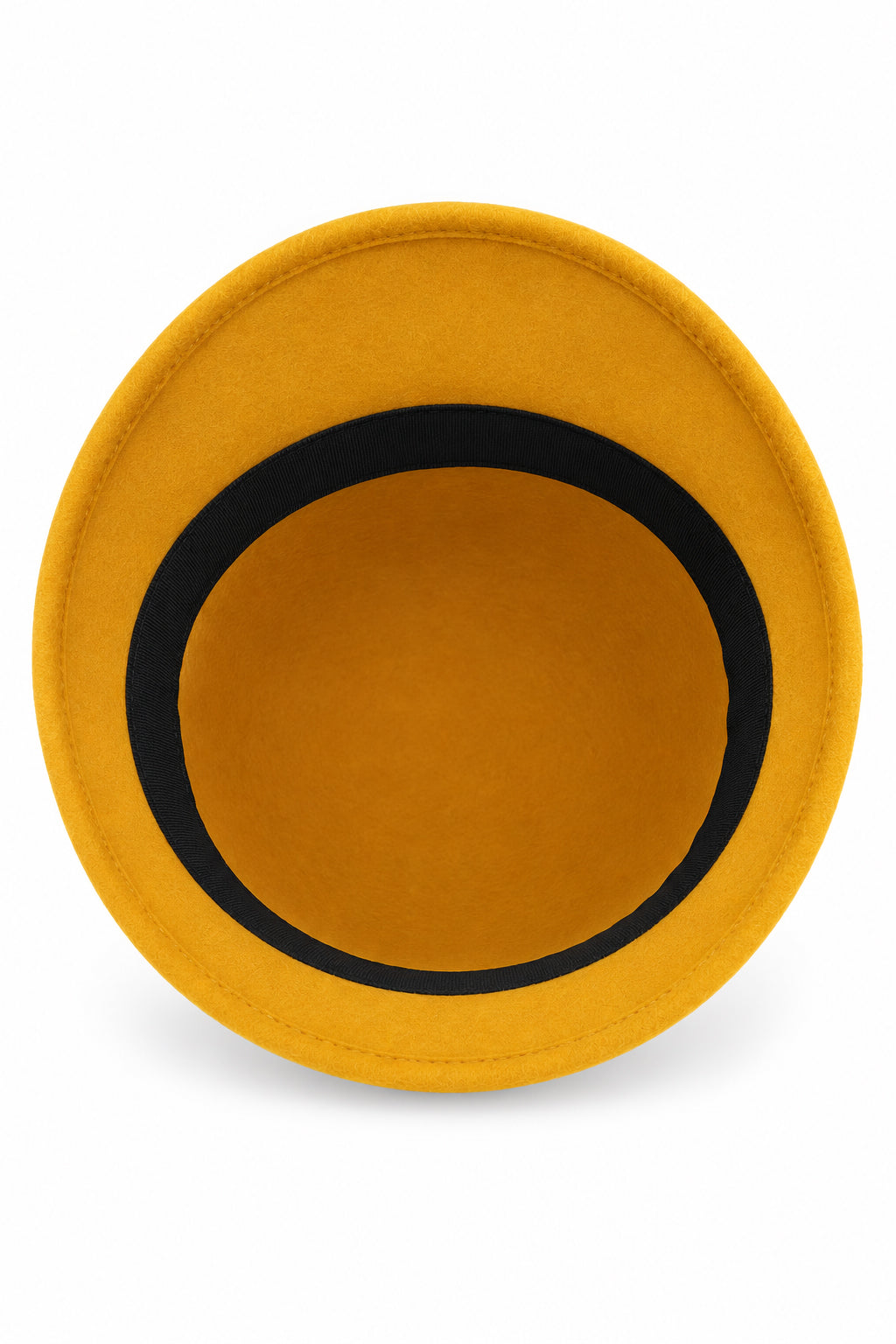 Ladies Vintage 100% Wool Cloche Hat with Buckle & Belt – Mustard