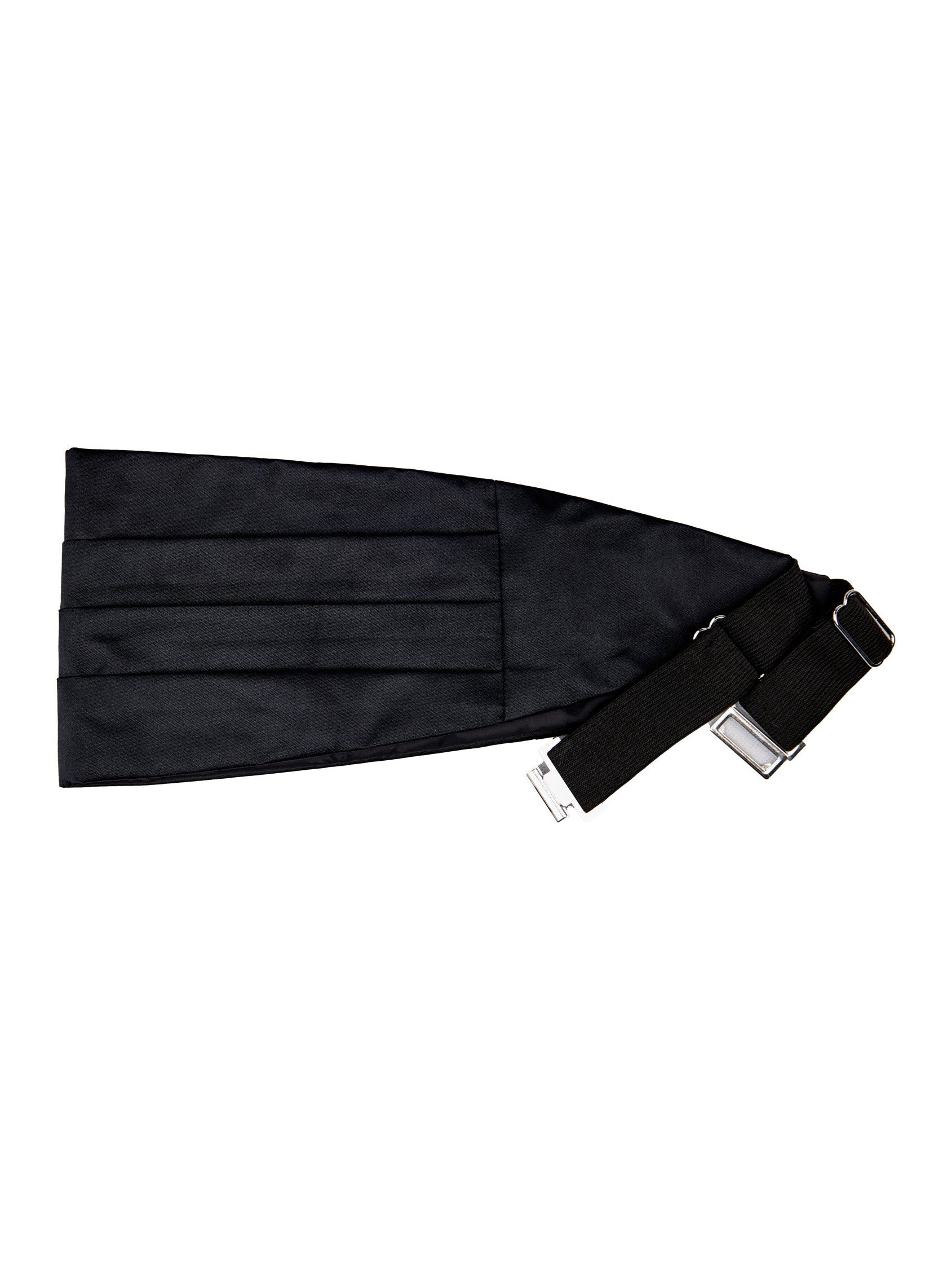 BLACK CUMMERBUND SET