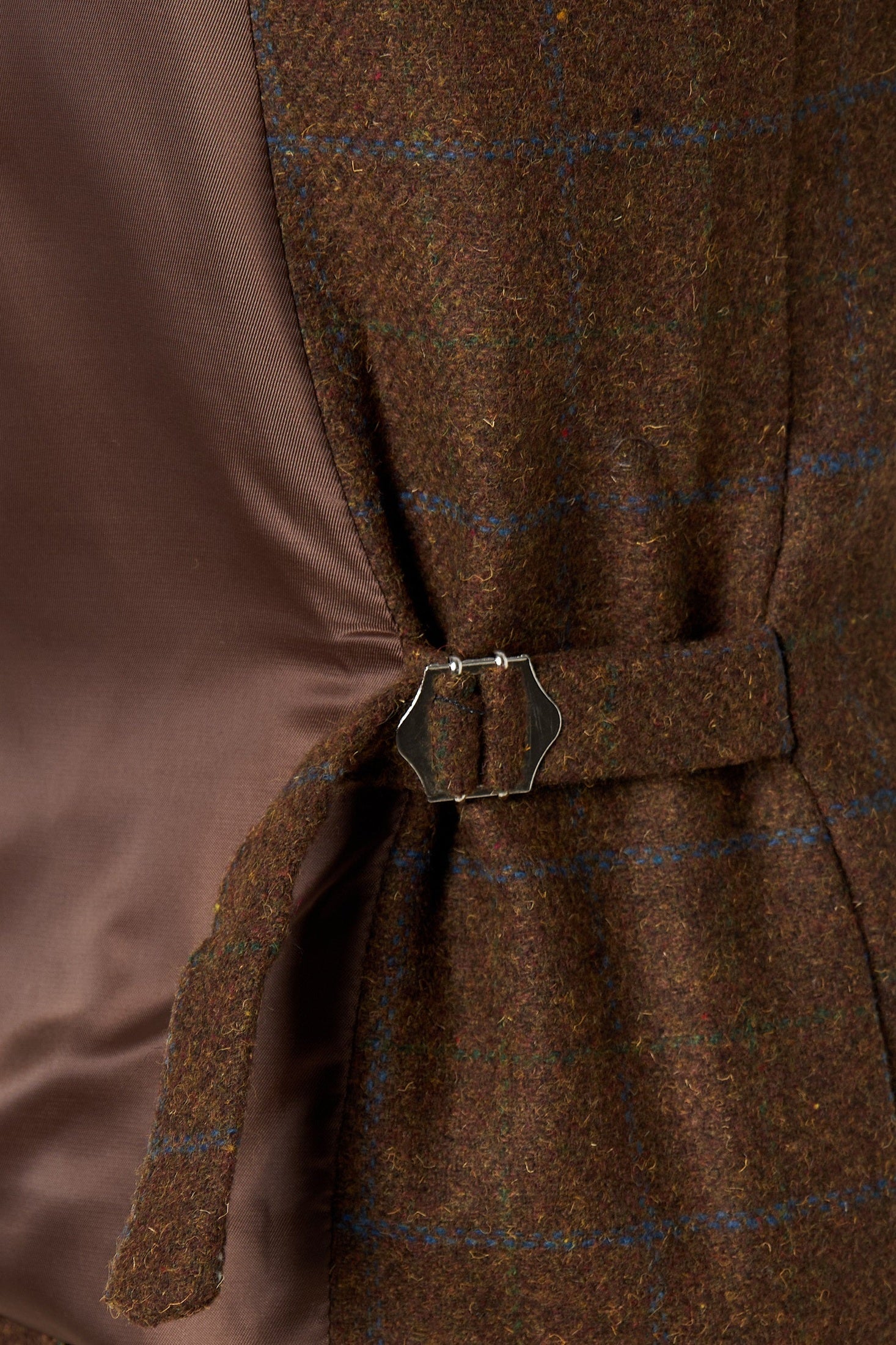 VITORI TWEED COLLAR BROWN WAISTCOAT