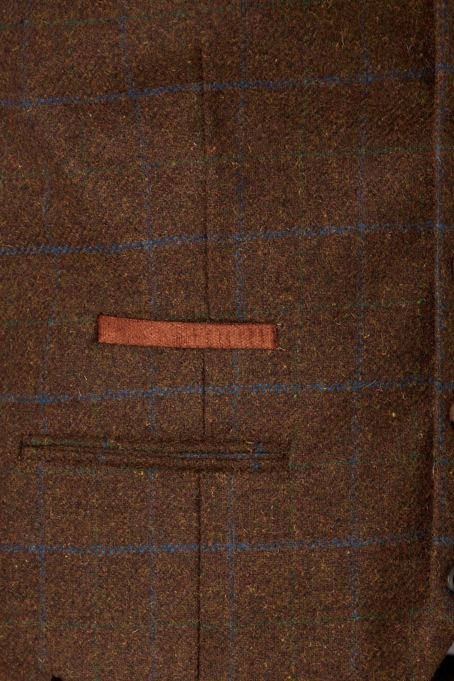 VITORI TWEED COLLAR BROWN WAISTCOAT