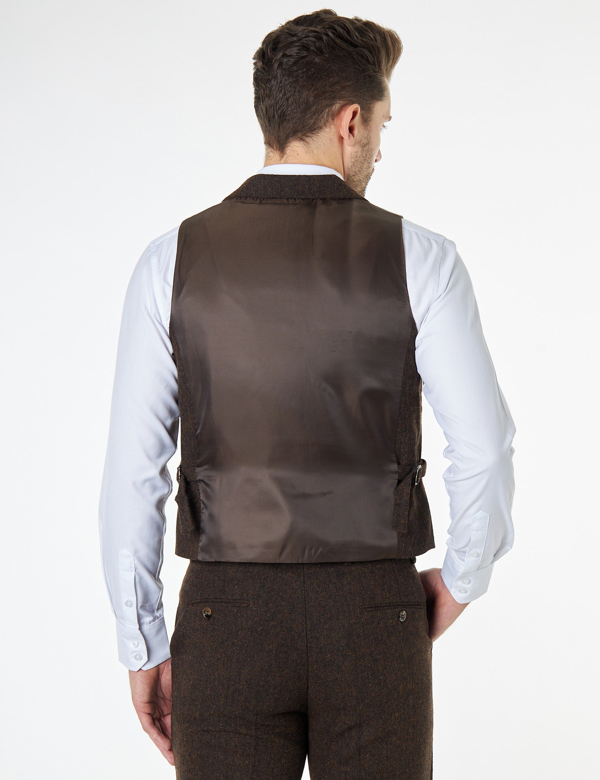 JIM - TWEED DOUBLE BREASTED WAISTCOAT