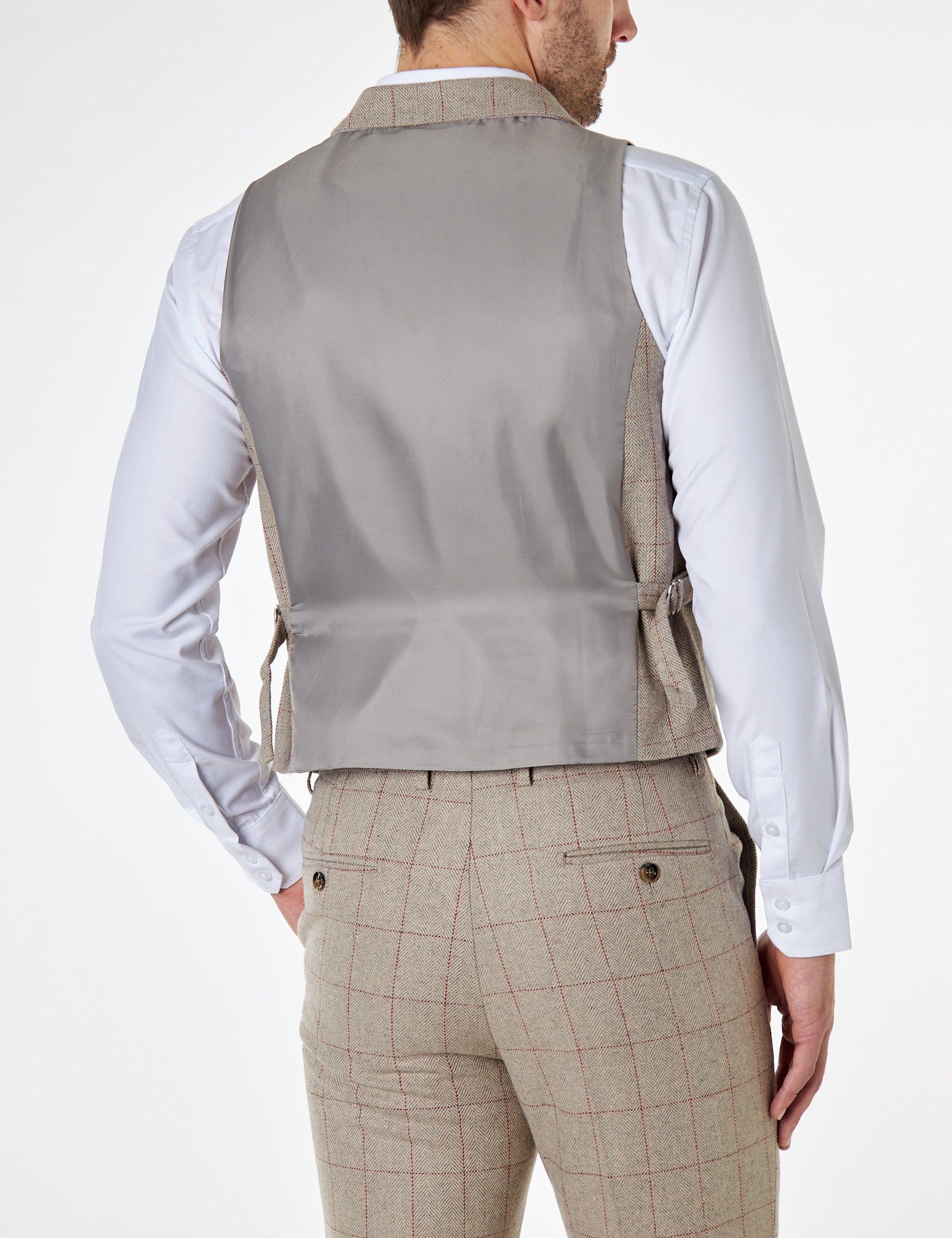 KANO – HERRINGBONE DOUBLE BREASTED WAISTCOAT