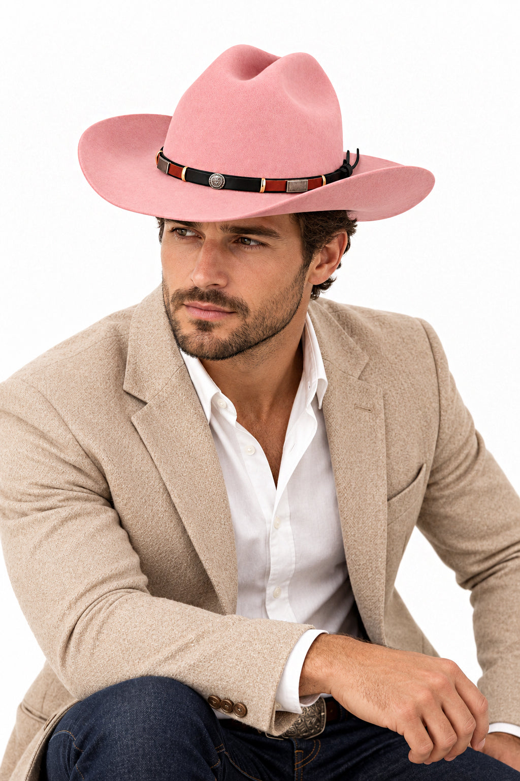 PURE WOOL STIFF COWBOY HAT