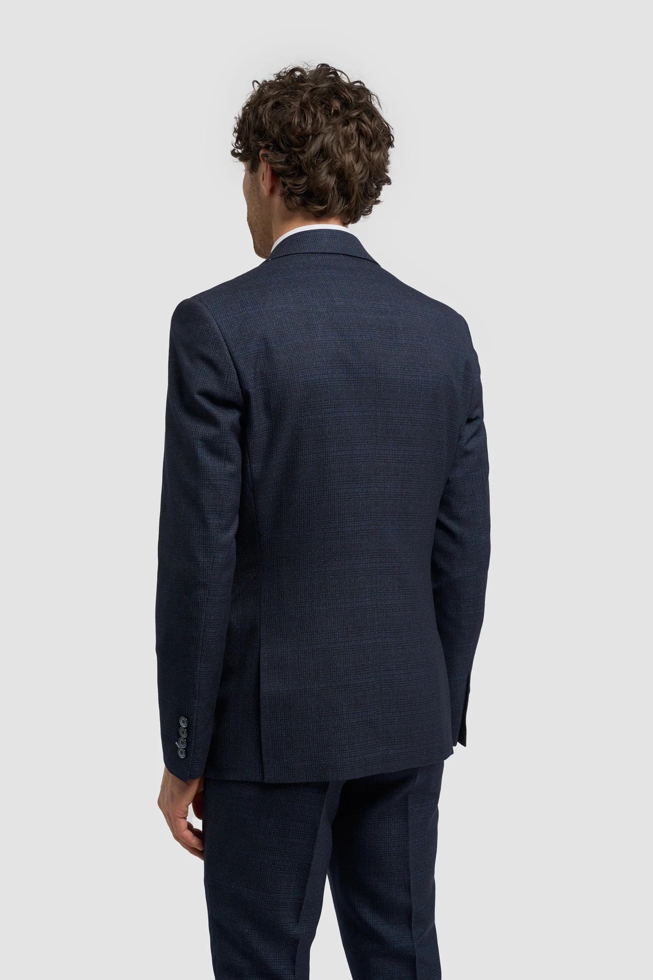 MENS CARIDI NAVY THREE PIECE SUIT