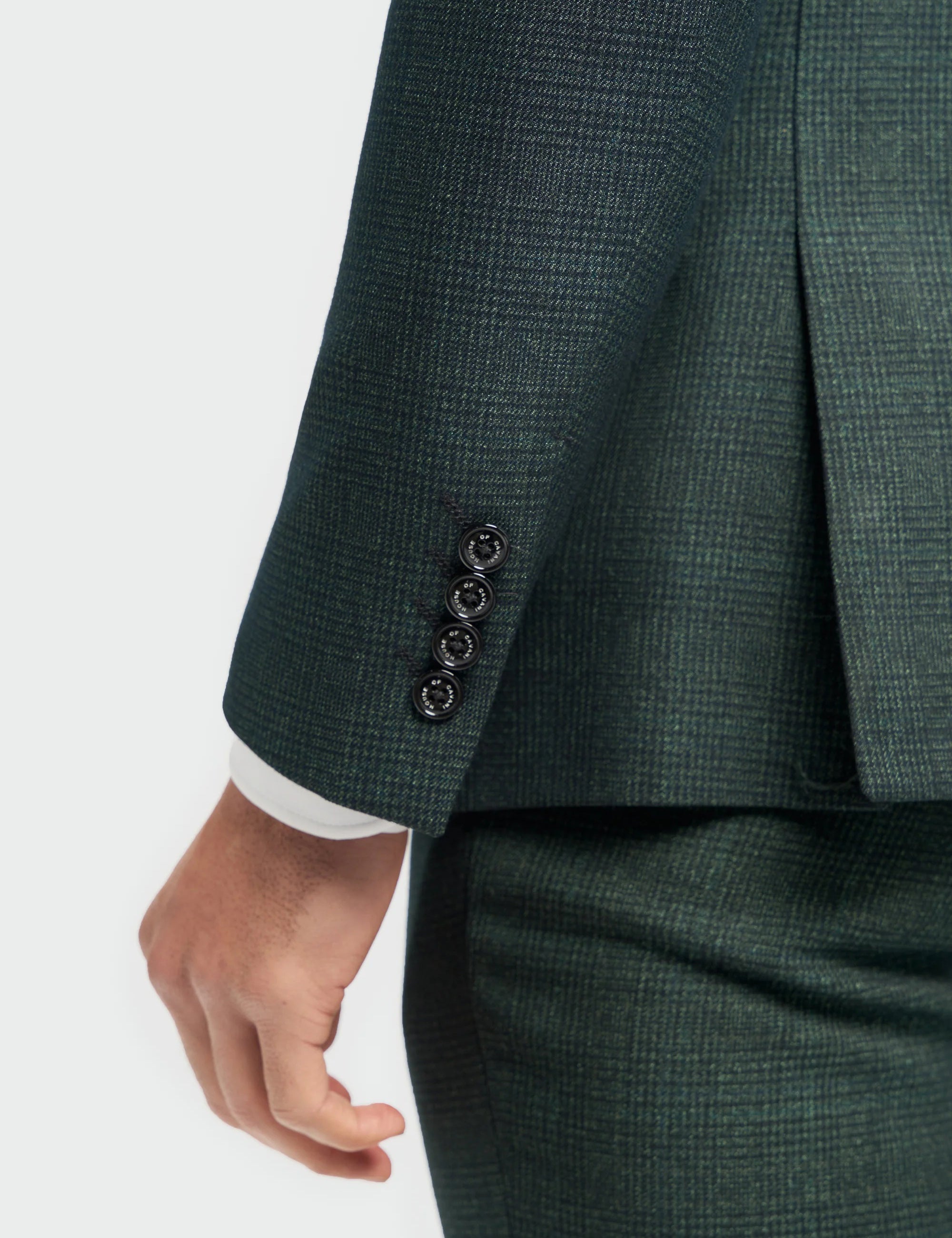 CARIDI - OLIVE 2 PIECE DOUBLE BREASTED SUIT BY CAVANI