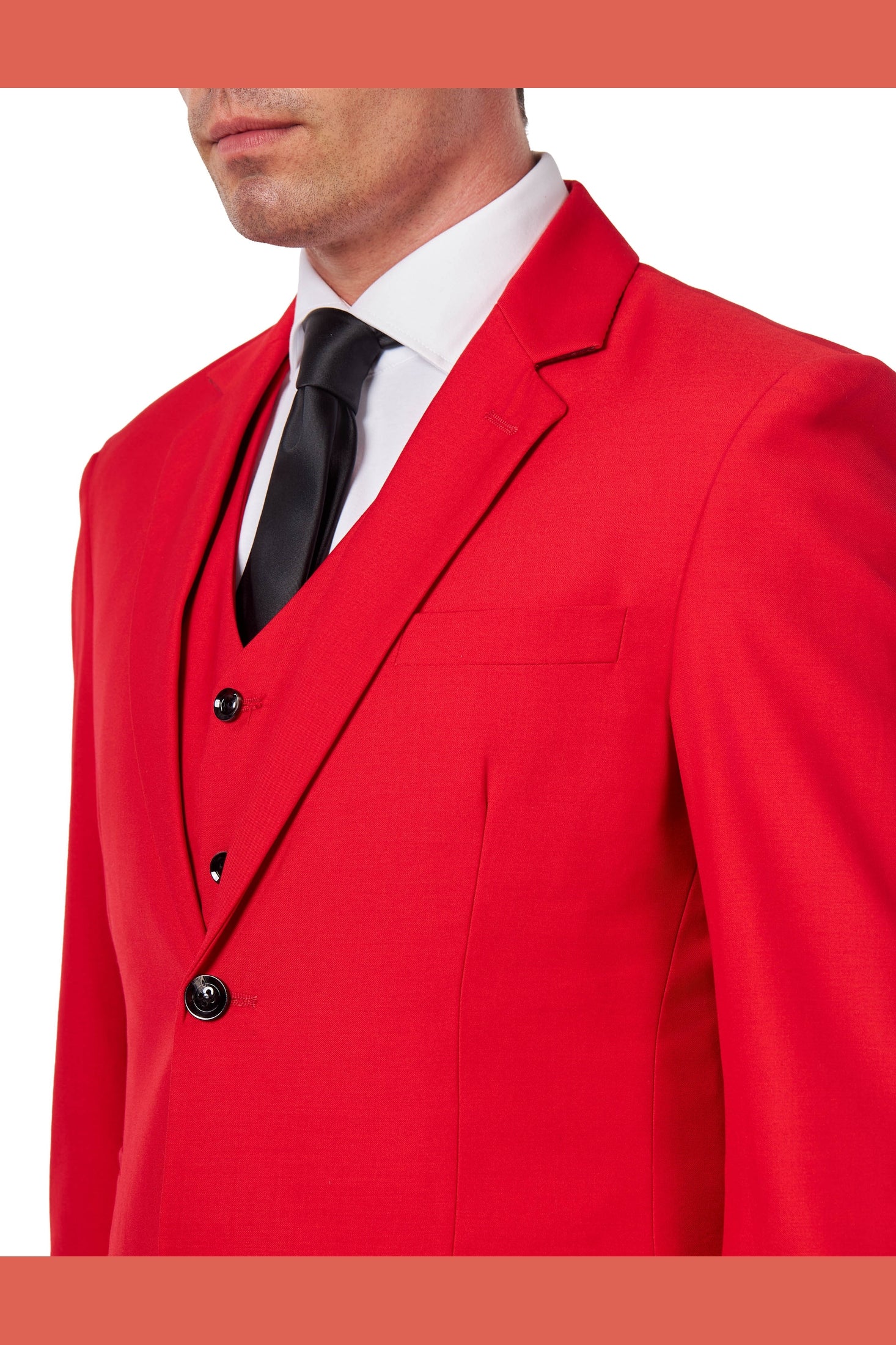 JROSS - RED PLAIN SUIT