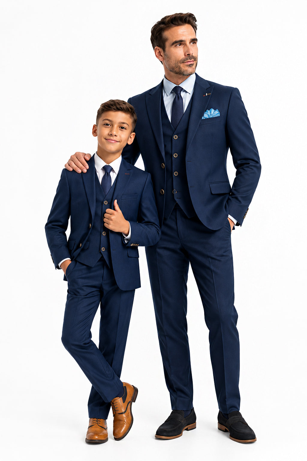 Father & Son Tropez Navy 3 Piece Matching Suit