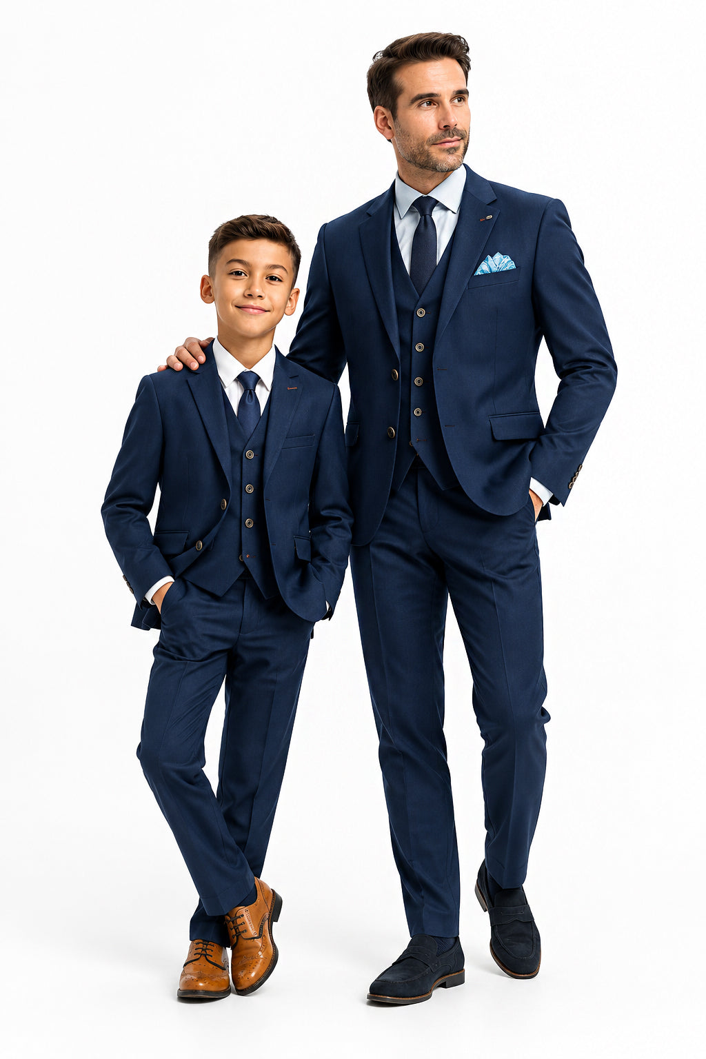 Father & Son Tropez Navy 3 Piece Matching Suit