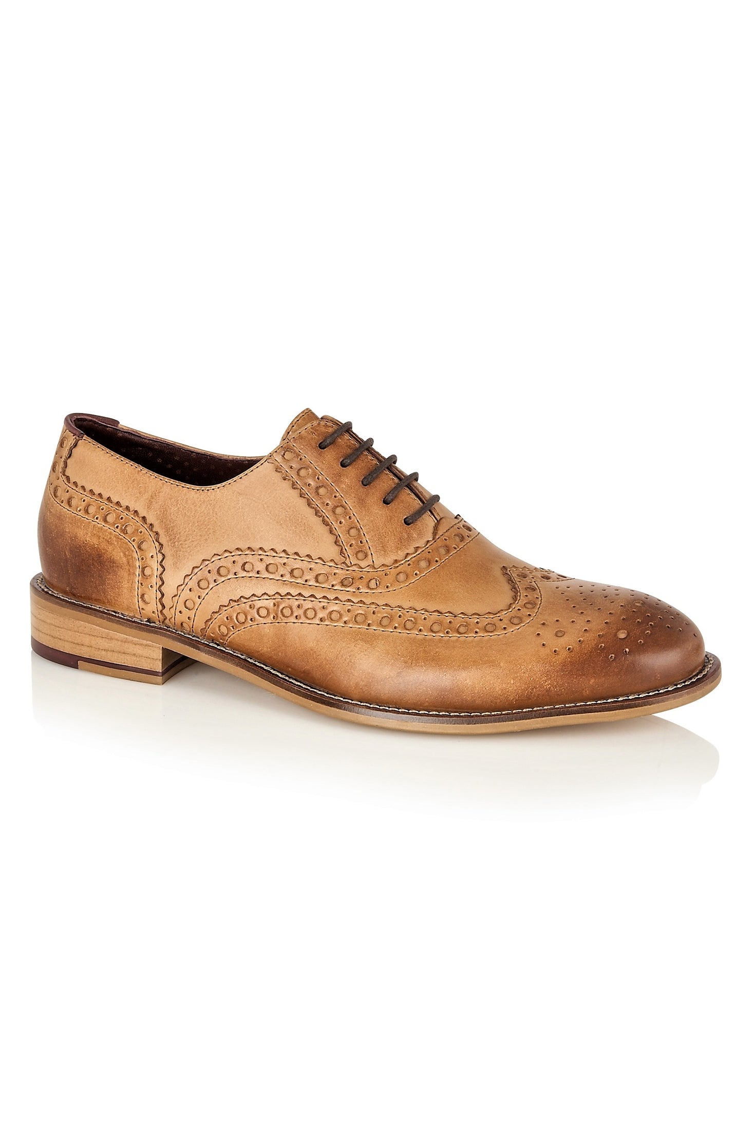 OXFORD BROGUES IN TAN