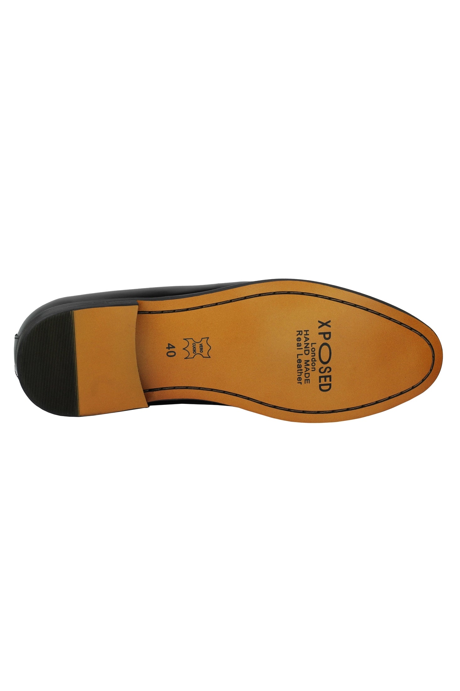 Real Leather Glossy Glitter Bow Tie Loafers