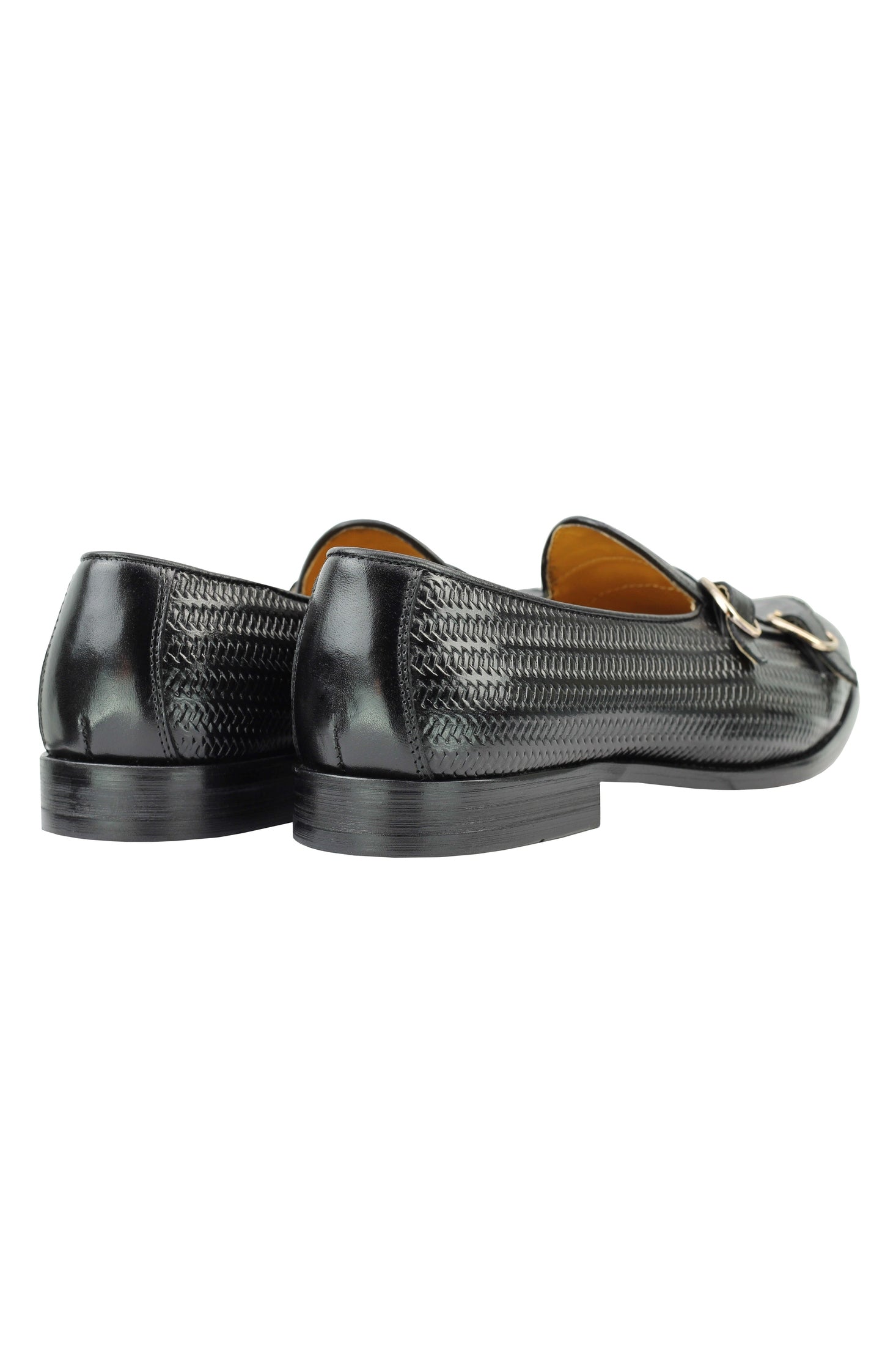 Real Leather Double Monk Strap Loafer