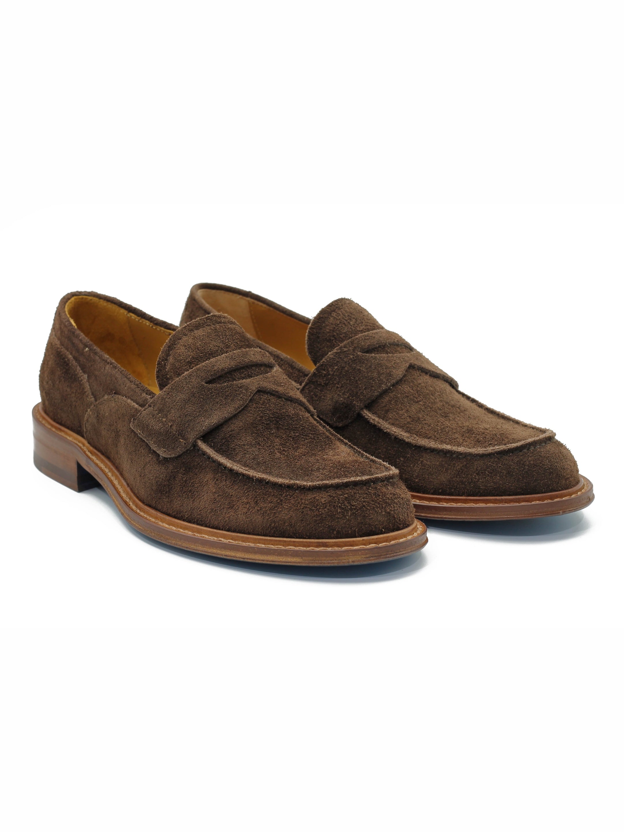 BROWN SUEDE PENNY LOAFER