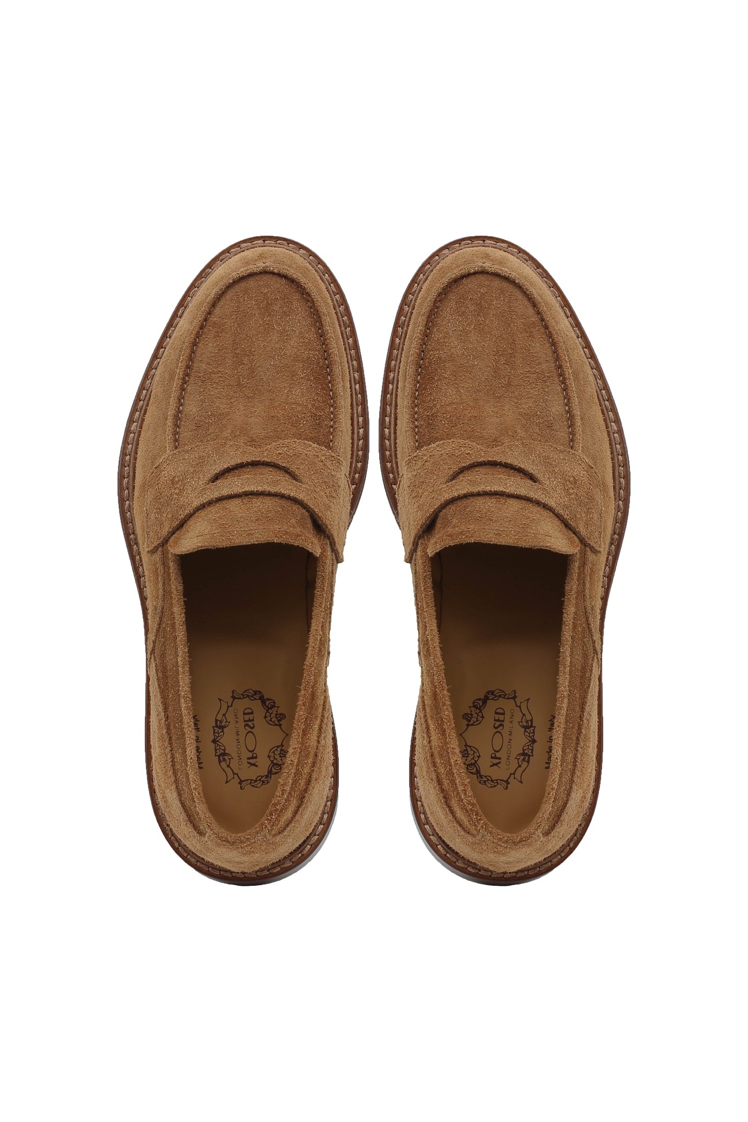 TAN SUEDE PENNY LOAFER