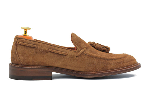 TAN ITALIAN SUEDE TASSEL LOAFER