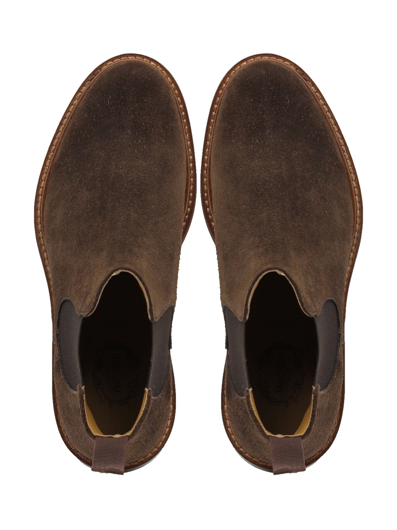 BROWN ITALIAN SUEDE LEATHER CHELSEA BOOTS