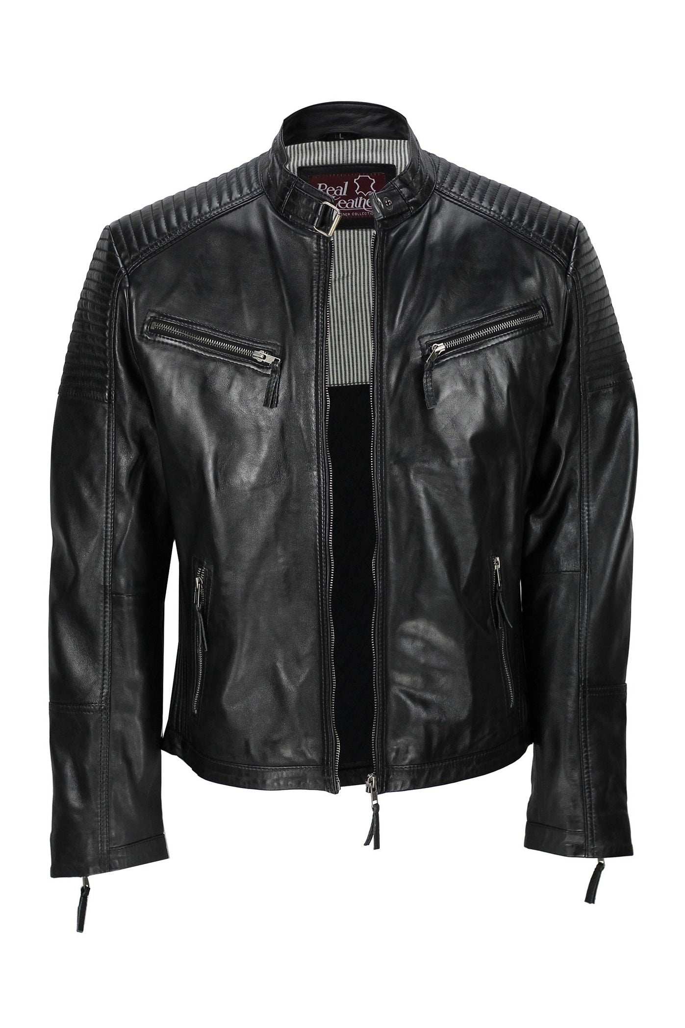 MEN’S RETRO BIKER JACKET
