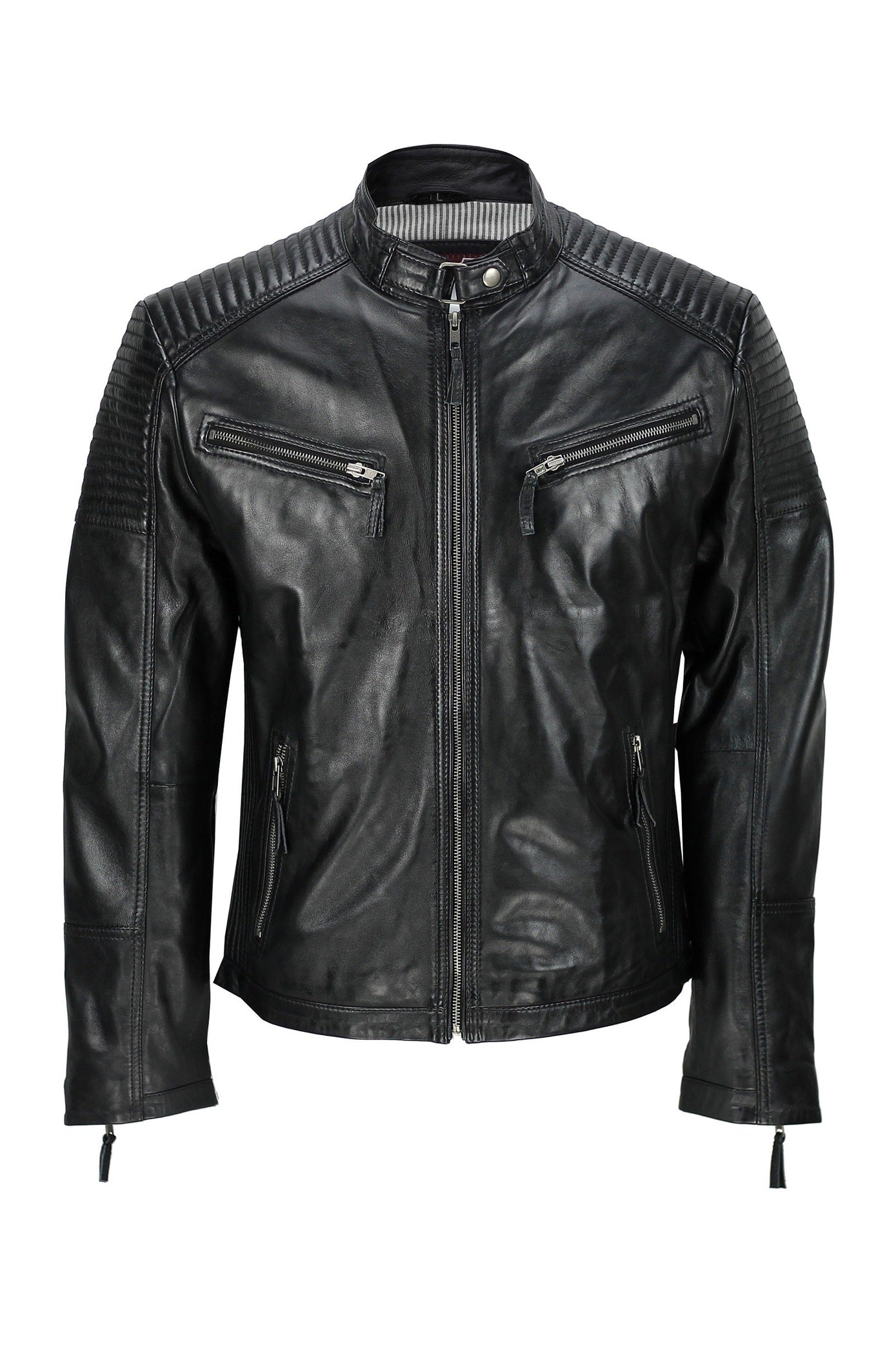MEN’S RETRO BIKER JACKET