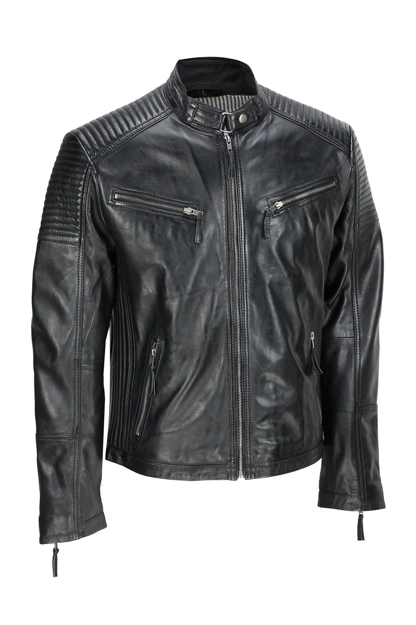 MEN’S RETRO BIKER JACKET
