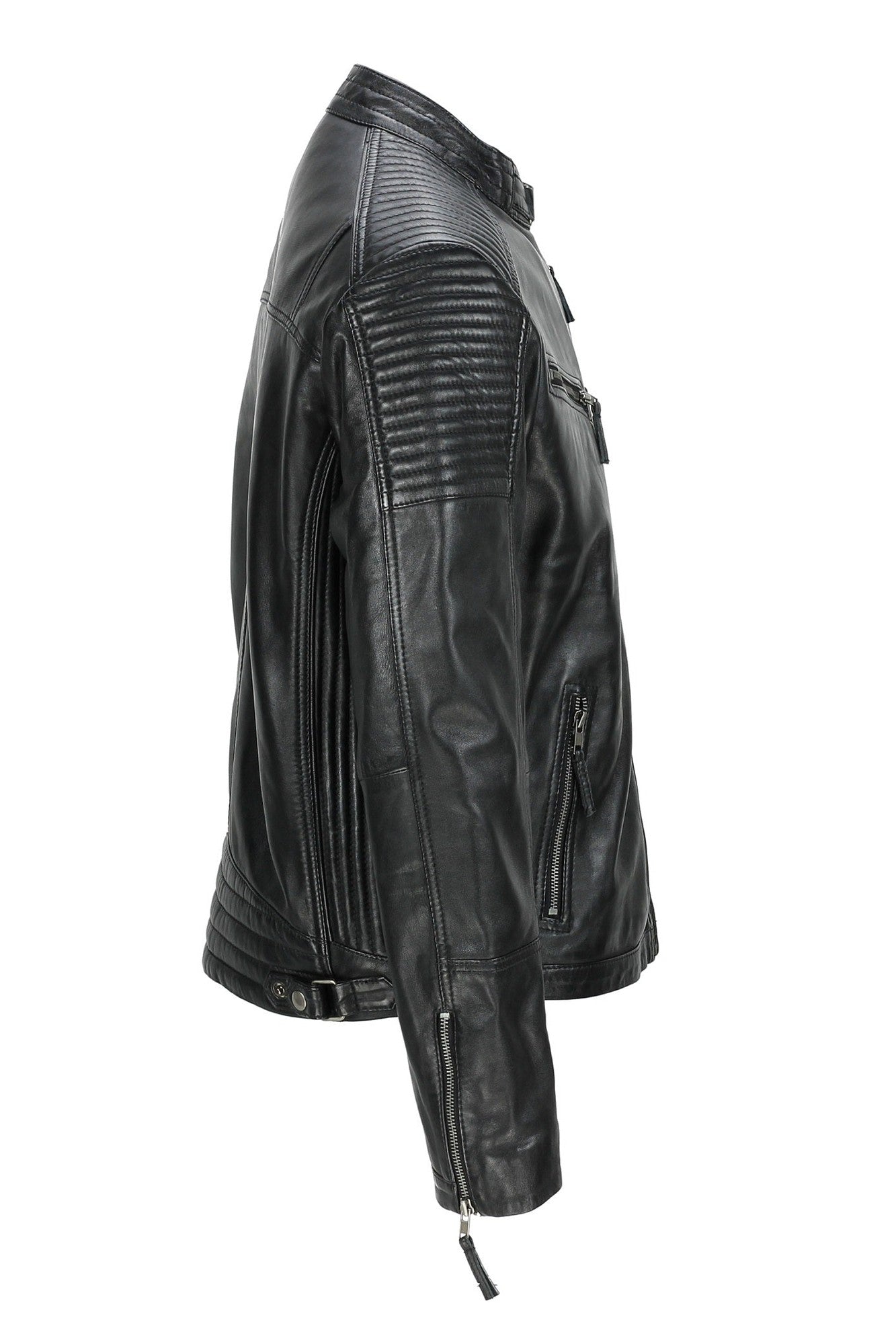 MEN’S RETRO BIKER JACKET