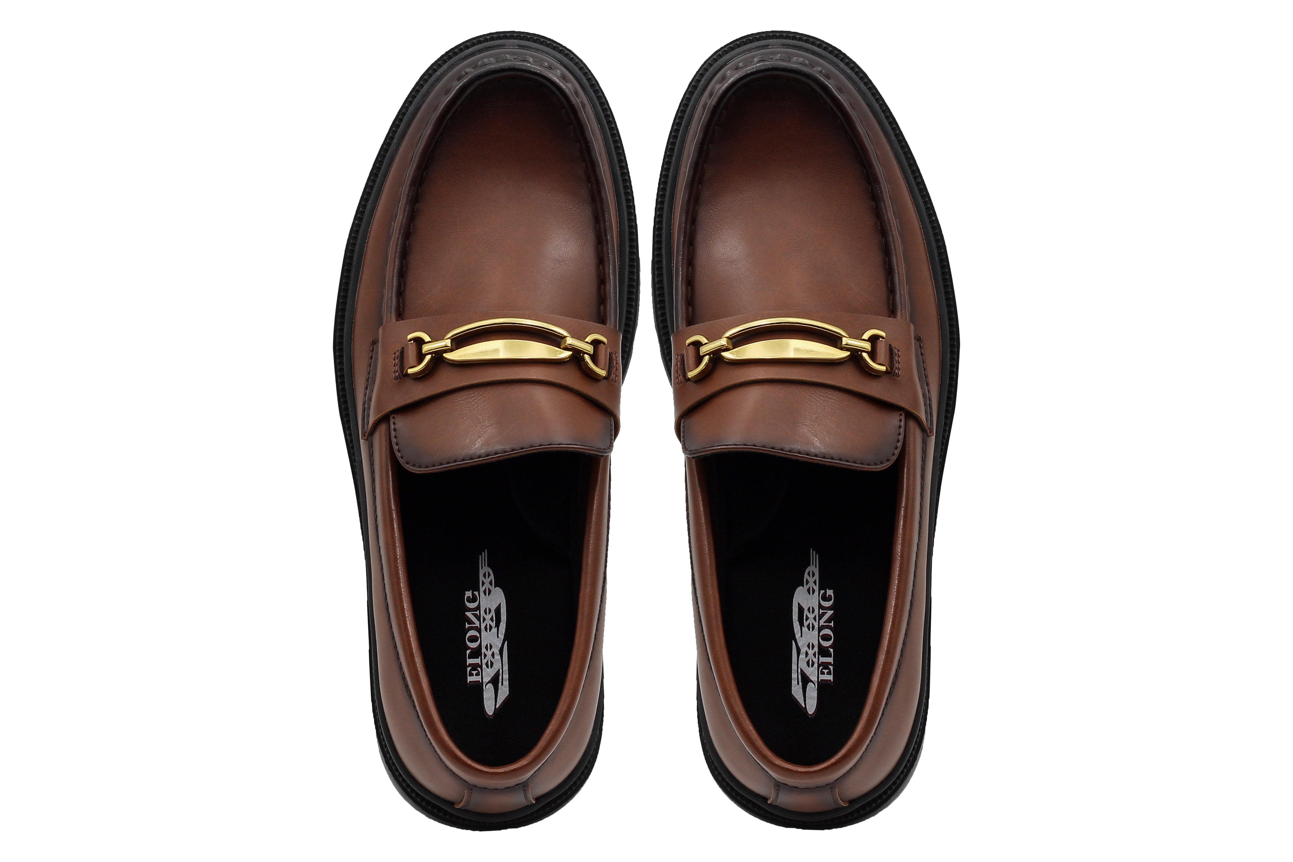 BROWN SNAFFLE BIT LOAFERS
