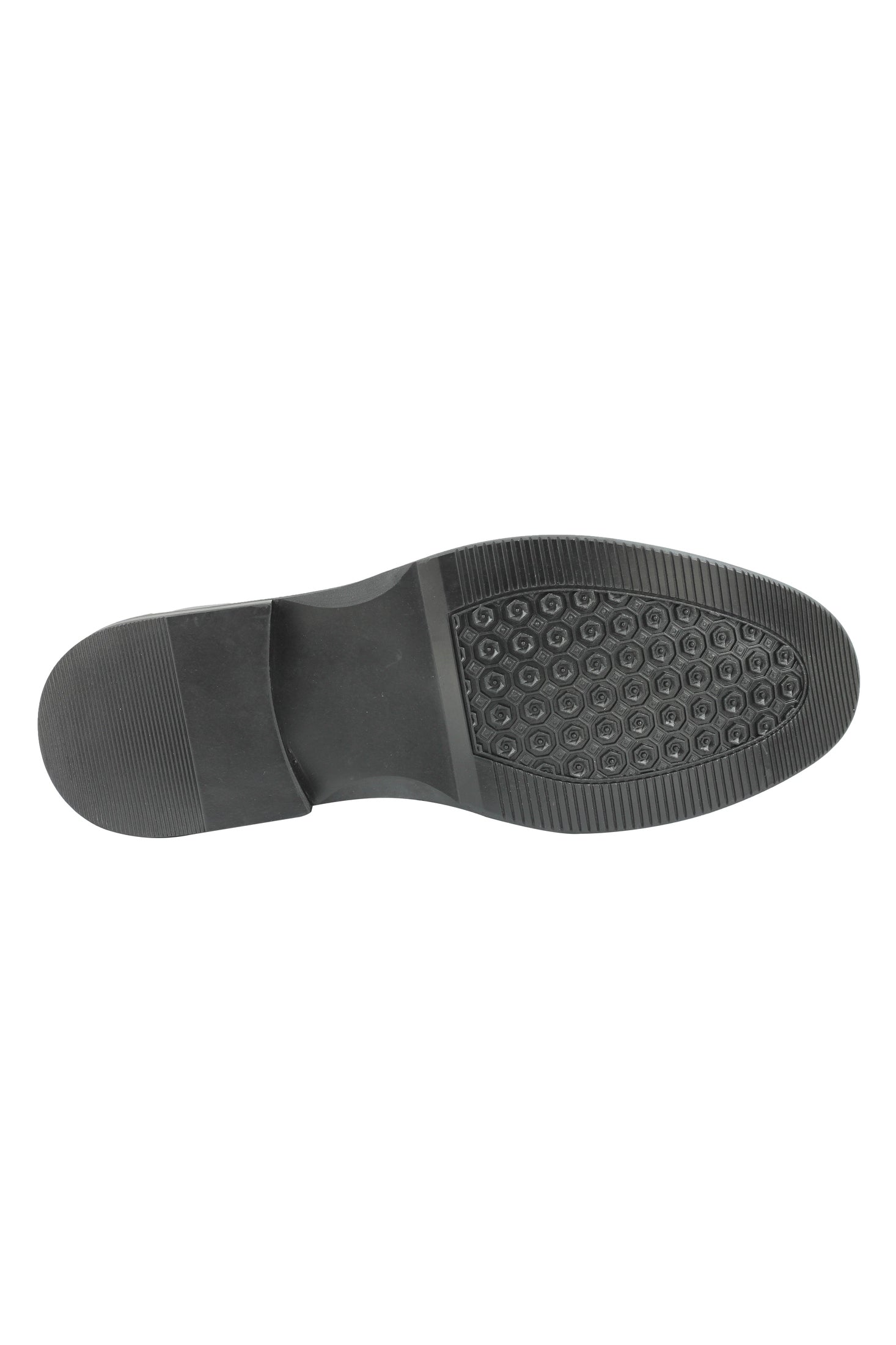 FAUX LEATHER TASSEL LOAFERS IN BLACK