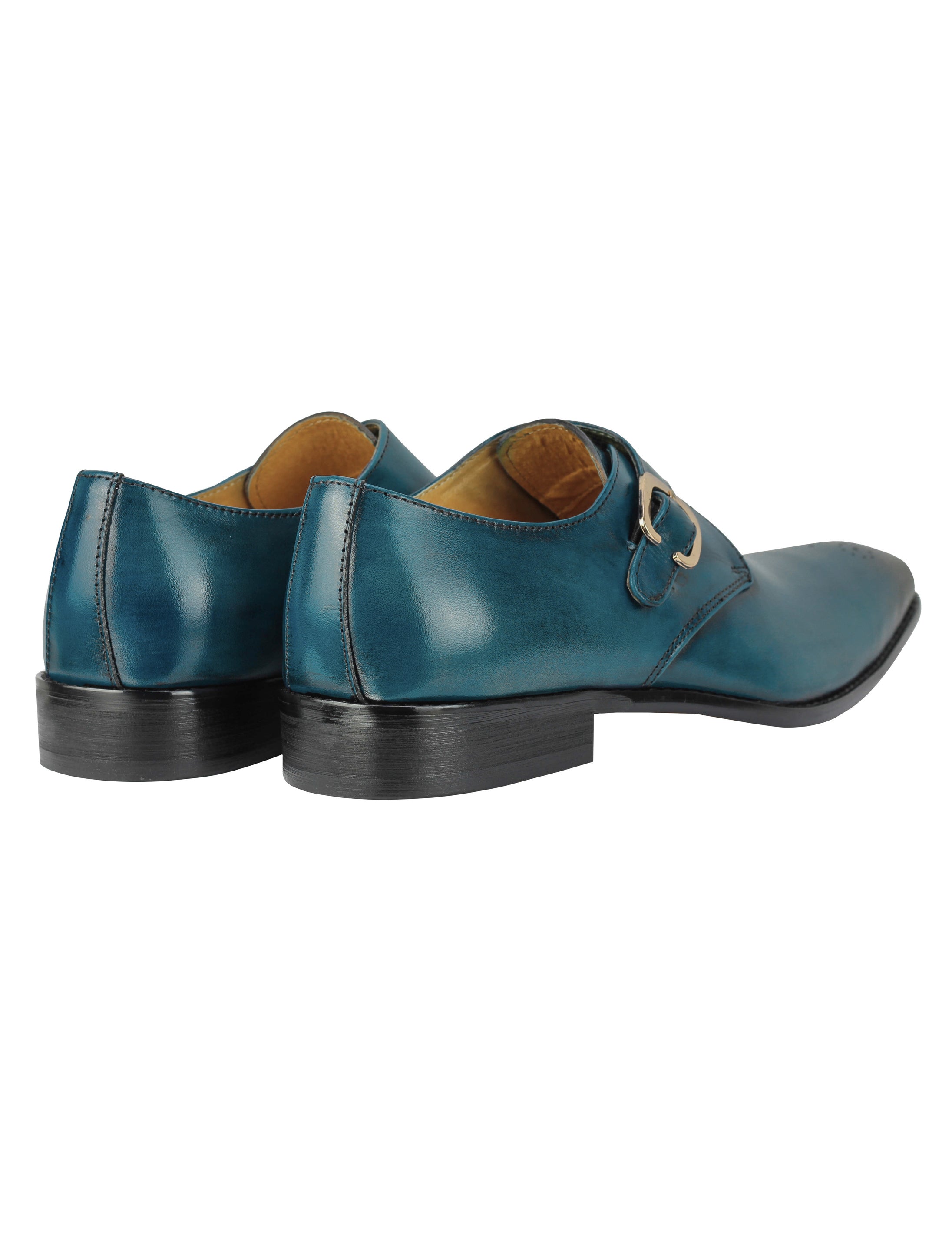 Lässige Monk-Schuhe aus poliertem Echtleder