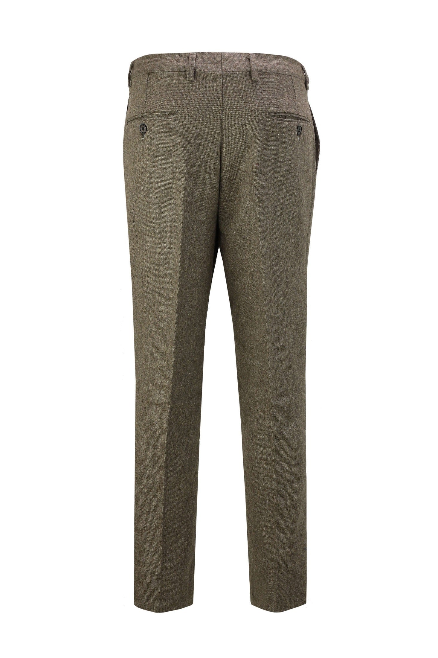 Tan Brown Tweed Suit Trouser - X6058-4