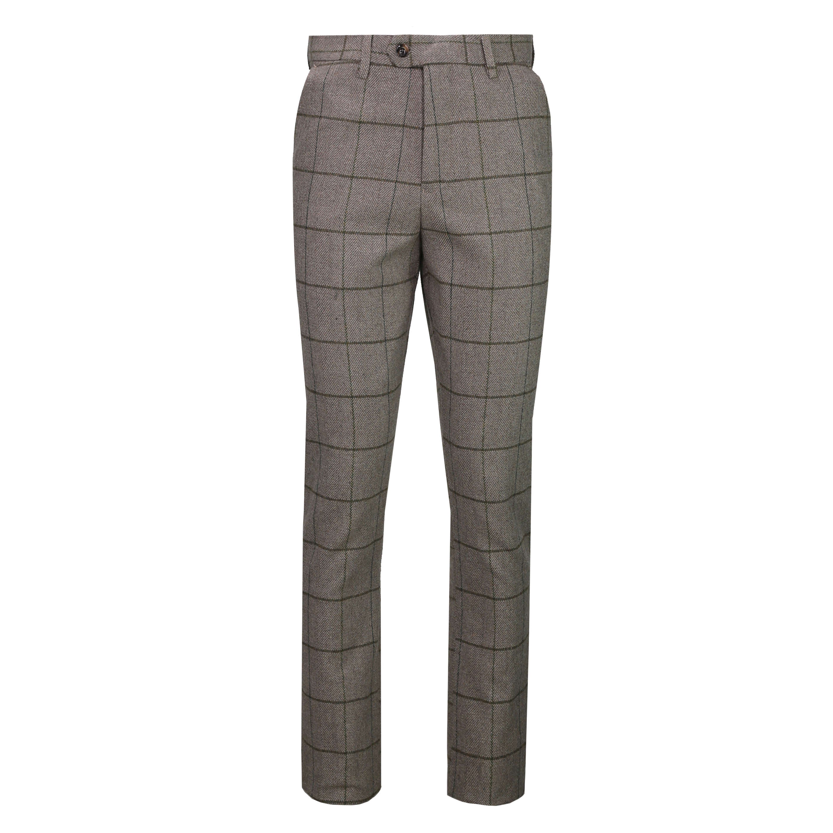 EVAN - Grey Tweed Suit Trouser