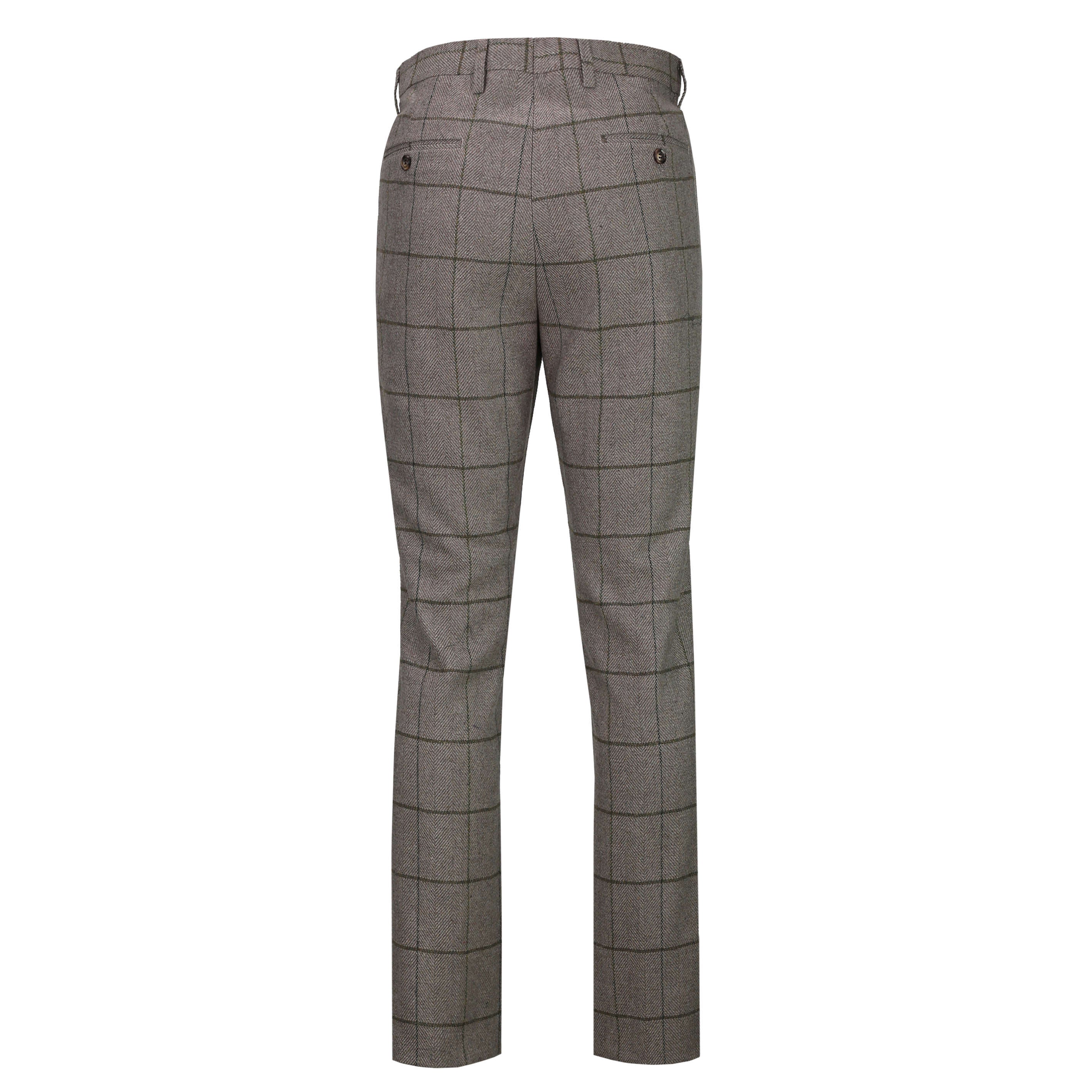 EVAN - Grey Tweed Suit Trouser