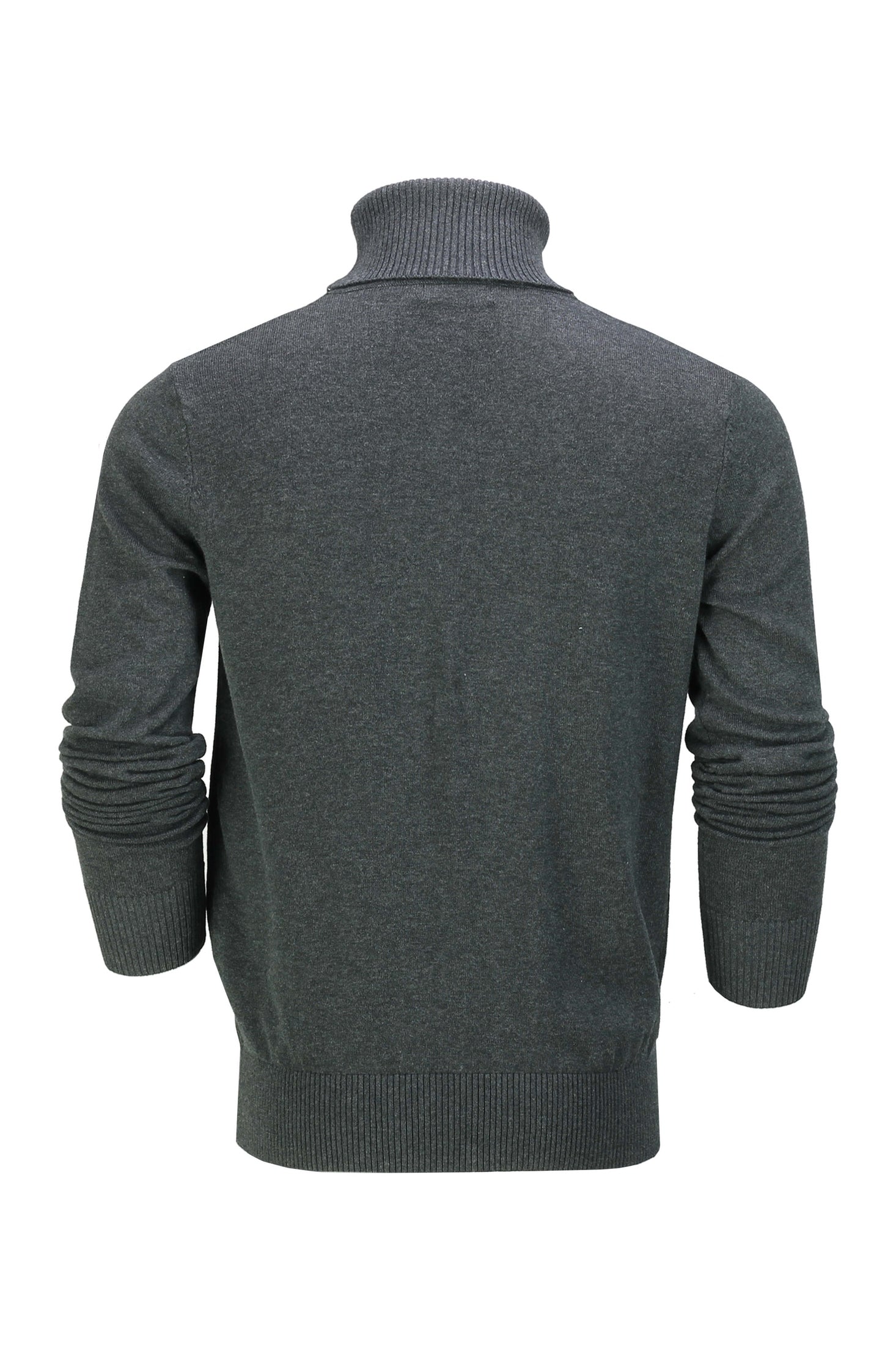 ROLL NECK JUMPER LIGHTWEIGHT STRETCH COTTON, GREY