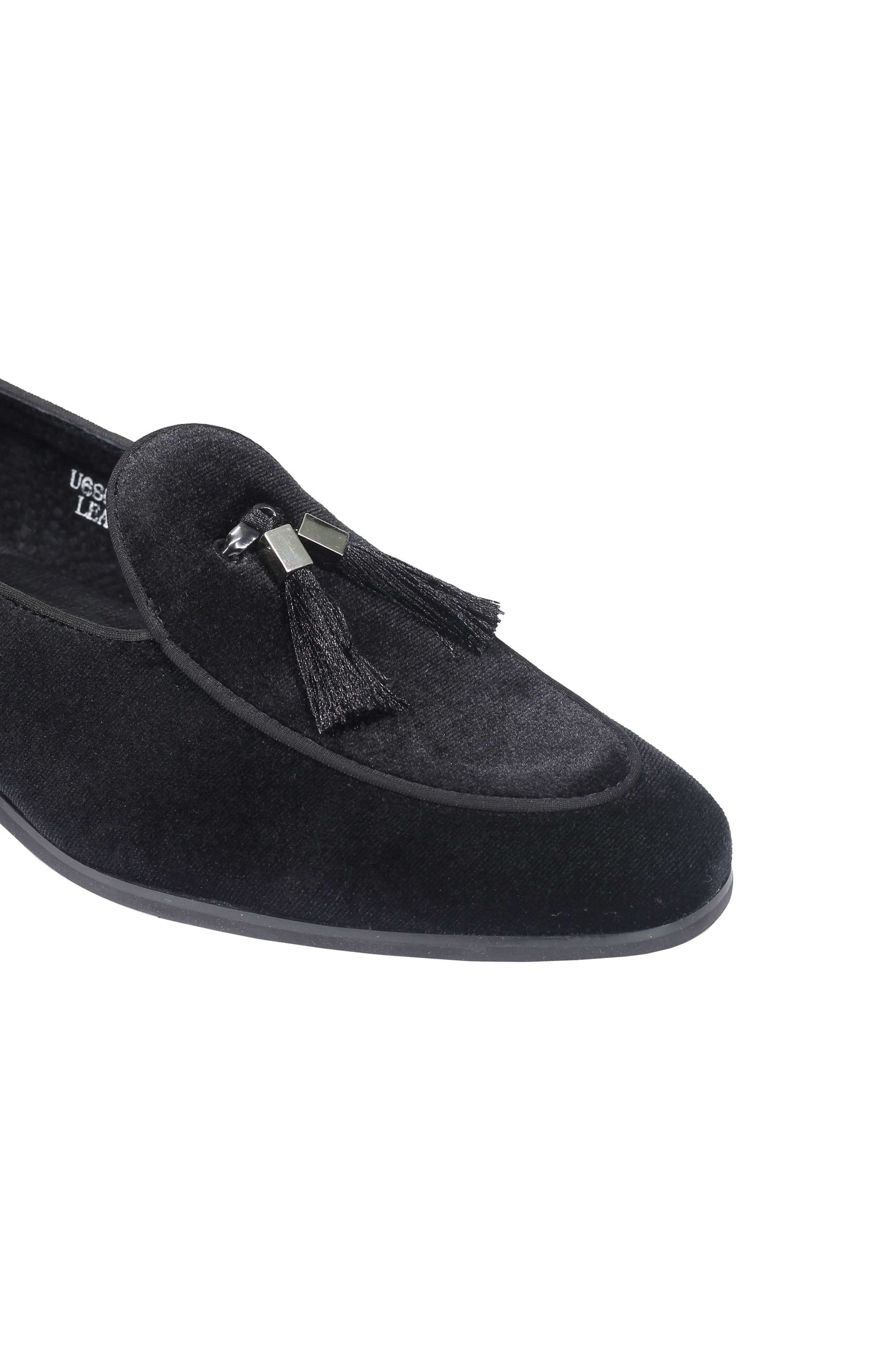VELVET LOAFERS WITH TASSEL