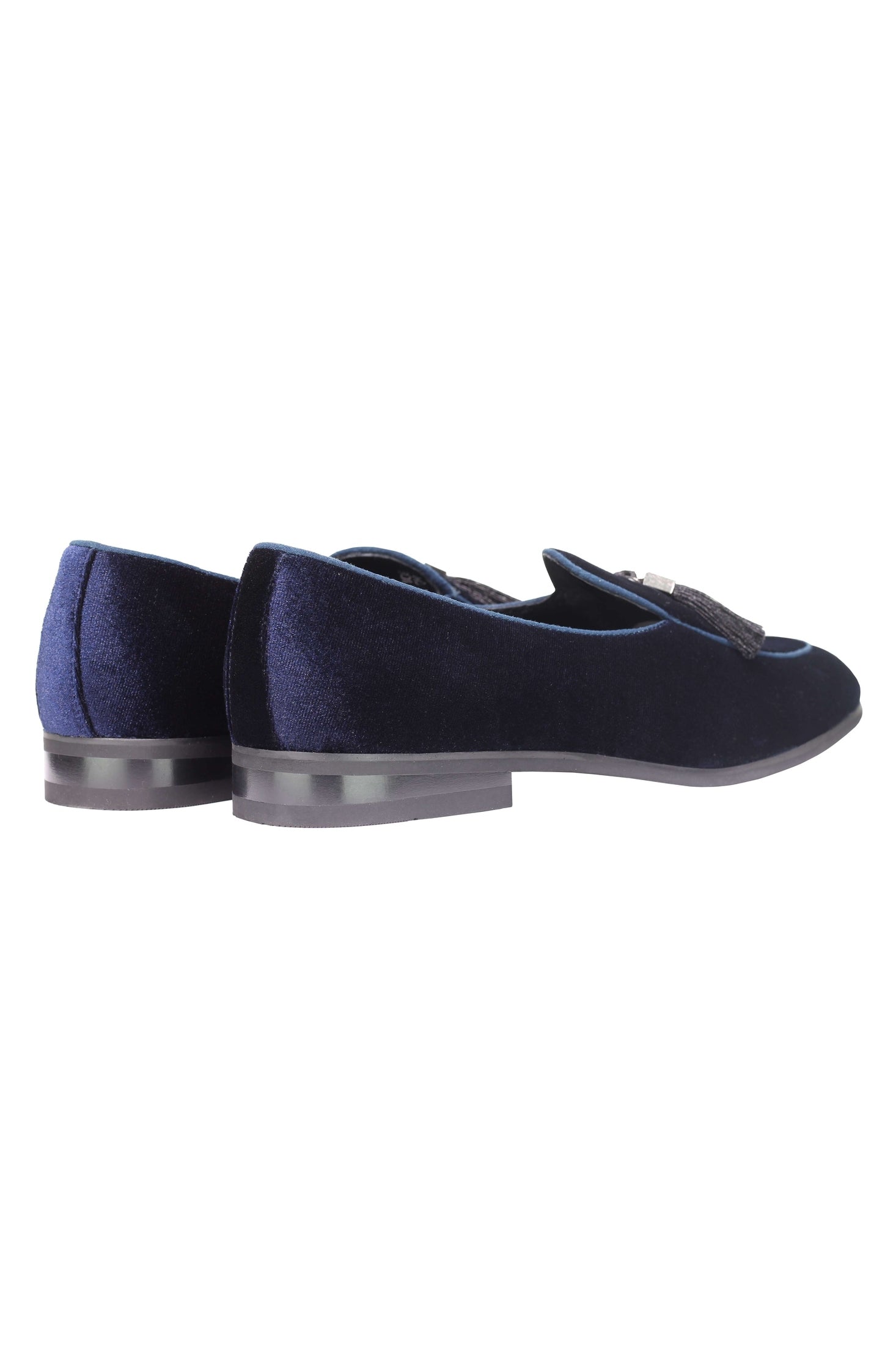 VELVET LOAFERS WITH TASSEL